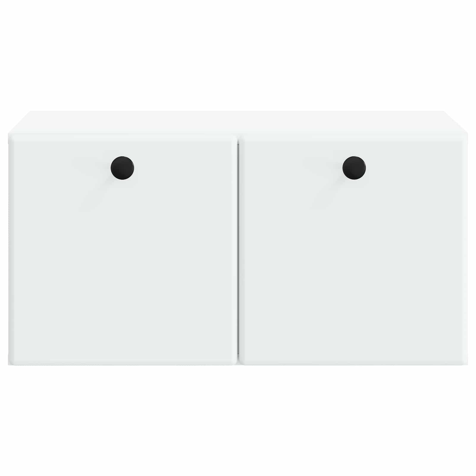 vidaXL Wandbeugel TV-kast Zwart 59,5 x 41 x 30 cm Bewerkt hout