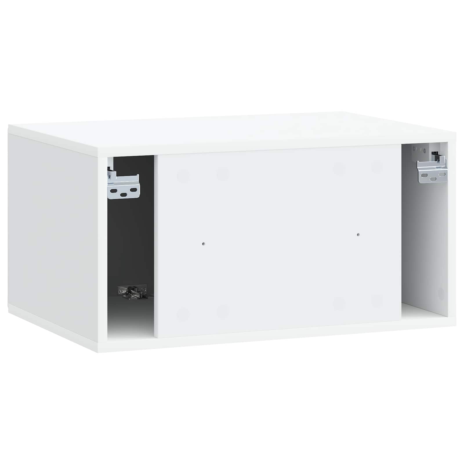 vidaXL Wandbeugel TV-kast Zwart 59,5 x 41 x 30 cm Bewerkt hout