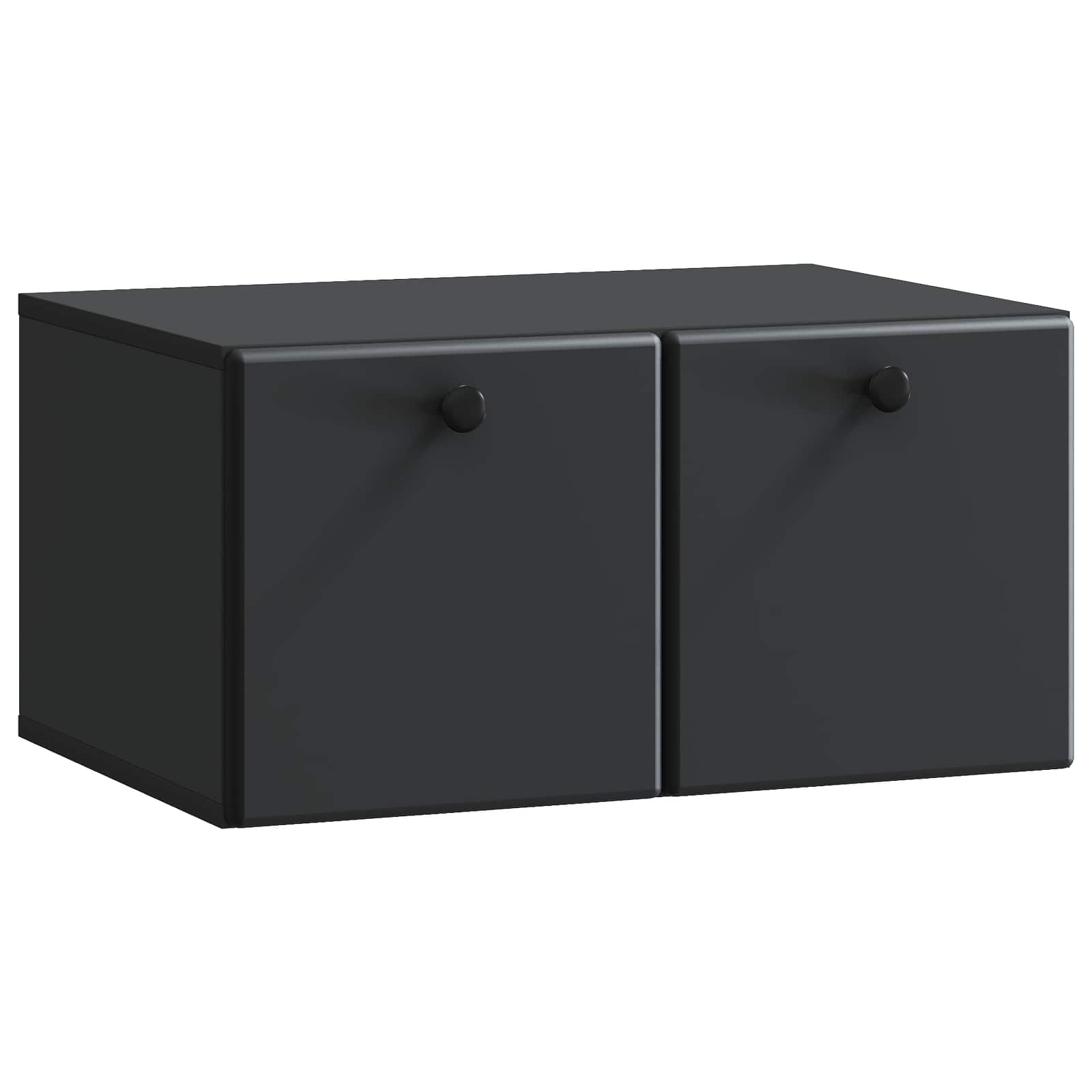 vidaXL Wandbeugel TV-kast Zwart 59,5 x 41 x 30 cm Bewerkt hout