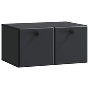 vidaXL Wandbeugel TV-kast Zwart 59,5 x 41 x 30 cm Bewerkt hout
