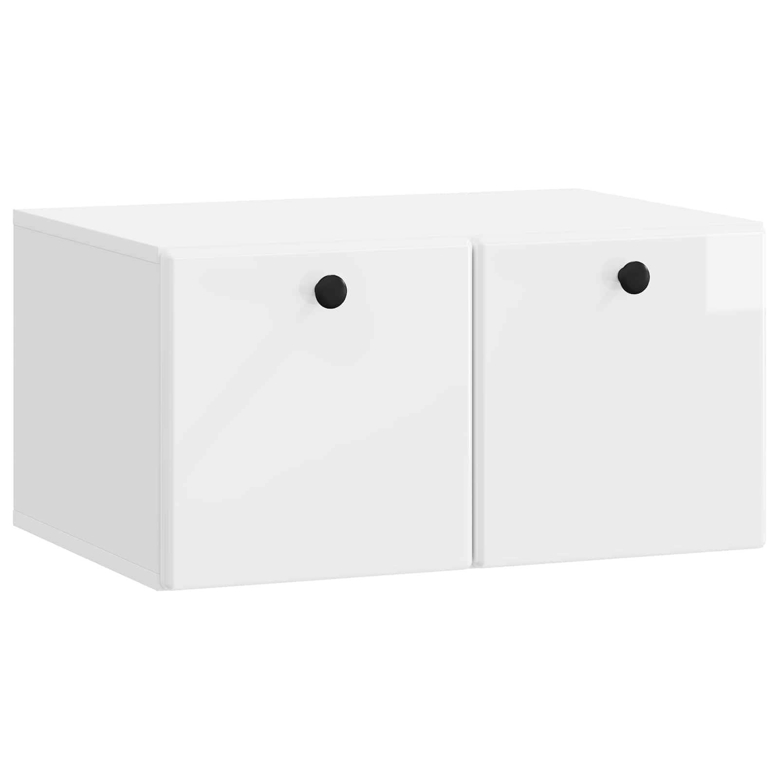 vidaXL Wandbeugel TV-kast Zwart 59,5 x 41 x 30 cm Bewerkt hout