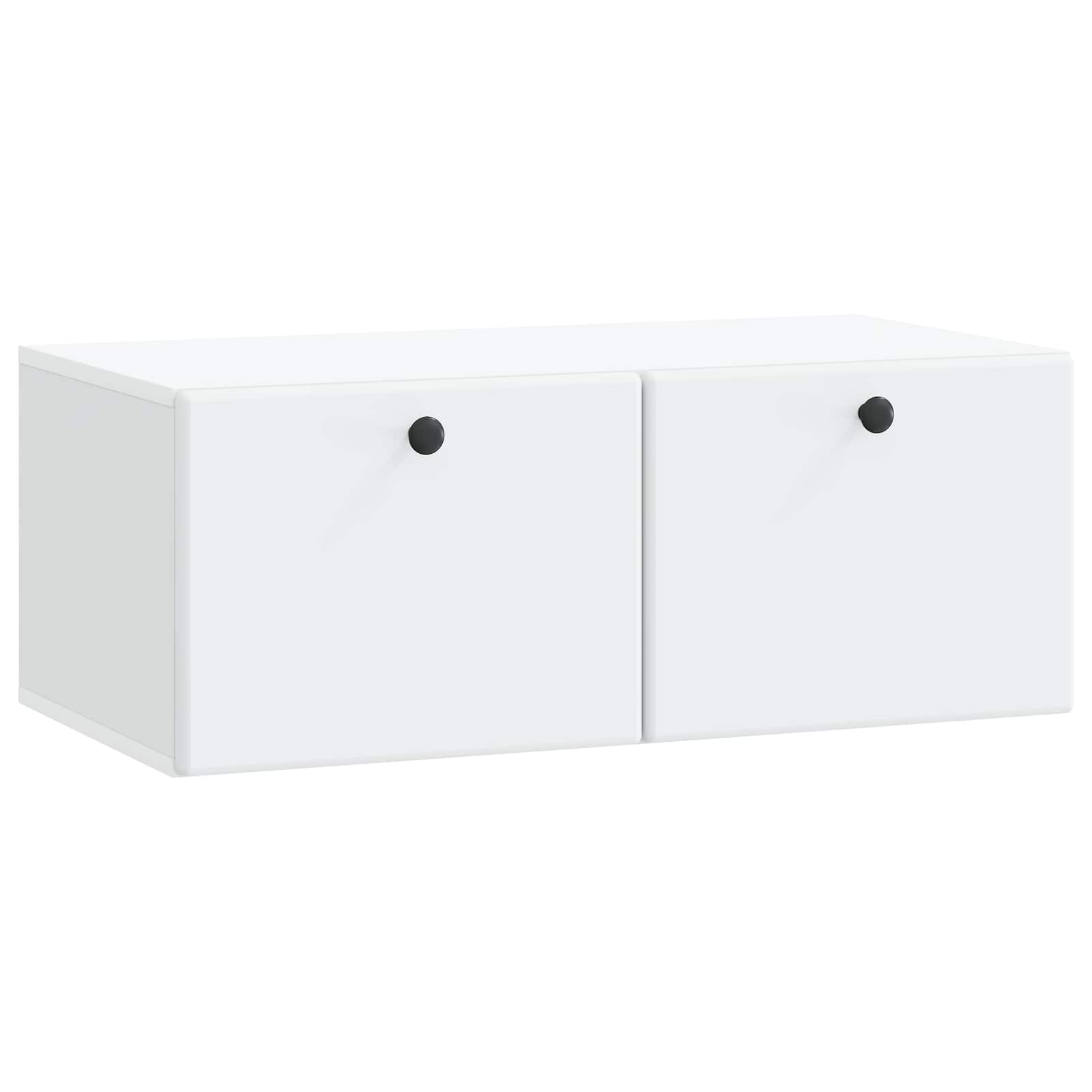 vidaXL Wandbeugel TV-kast Zwart 59,5 x 41 x 30 cm Bewerkt hout