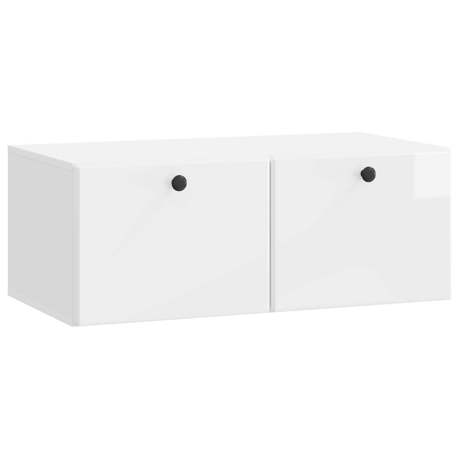 vidaXL Wandbeugel TV-kast Zwart 59,5 x 41 x 30 cm Bewerkt hout