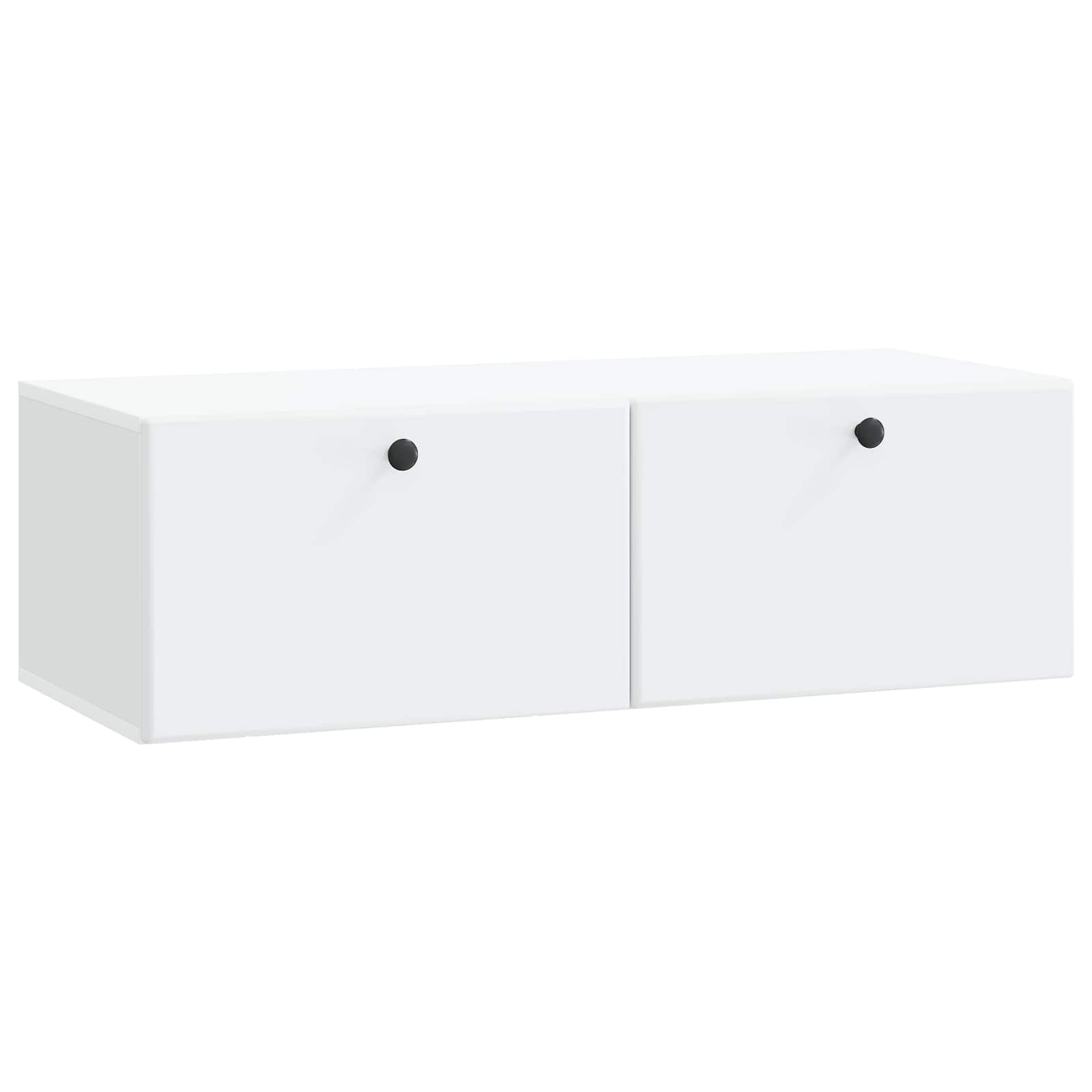 vidaXL Wandbeugel TV-kast Zwart 59,5 x 41 x 30 cm Bewerkt hout