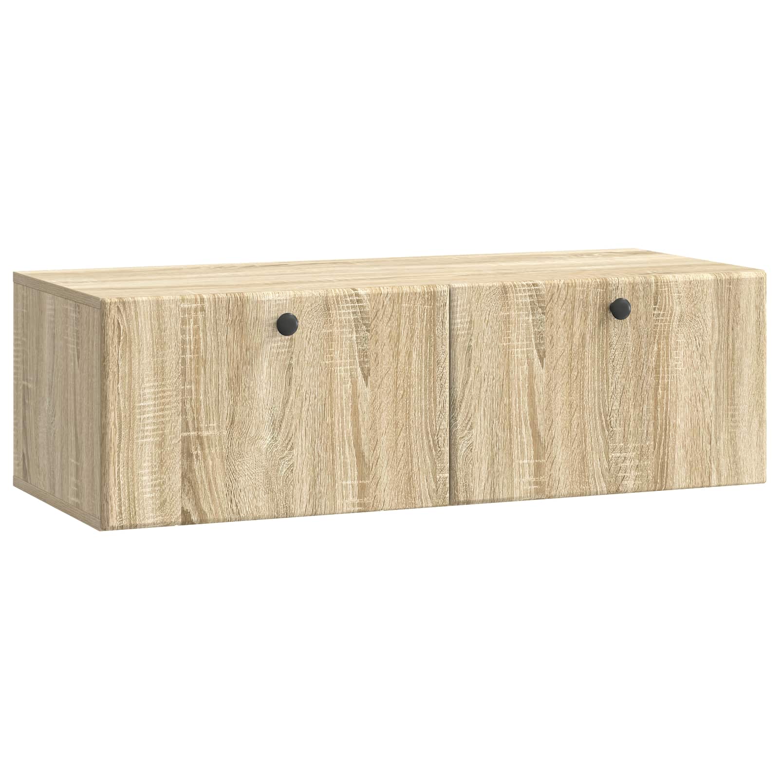 vidaXL Wandbeugel TV-kast Zwart 59,5 x 41 x 30 cm Bewerkt hout