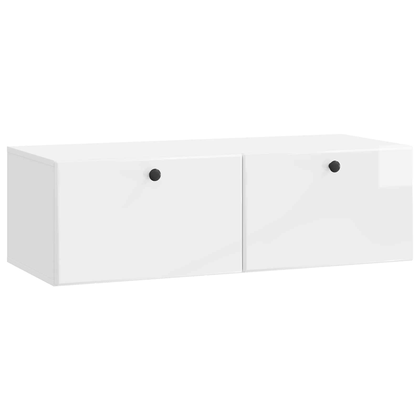 vidaXL Wandbeugel TV-kast Zwart 59,5 x 41 x 30 cm Bewerkt hout