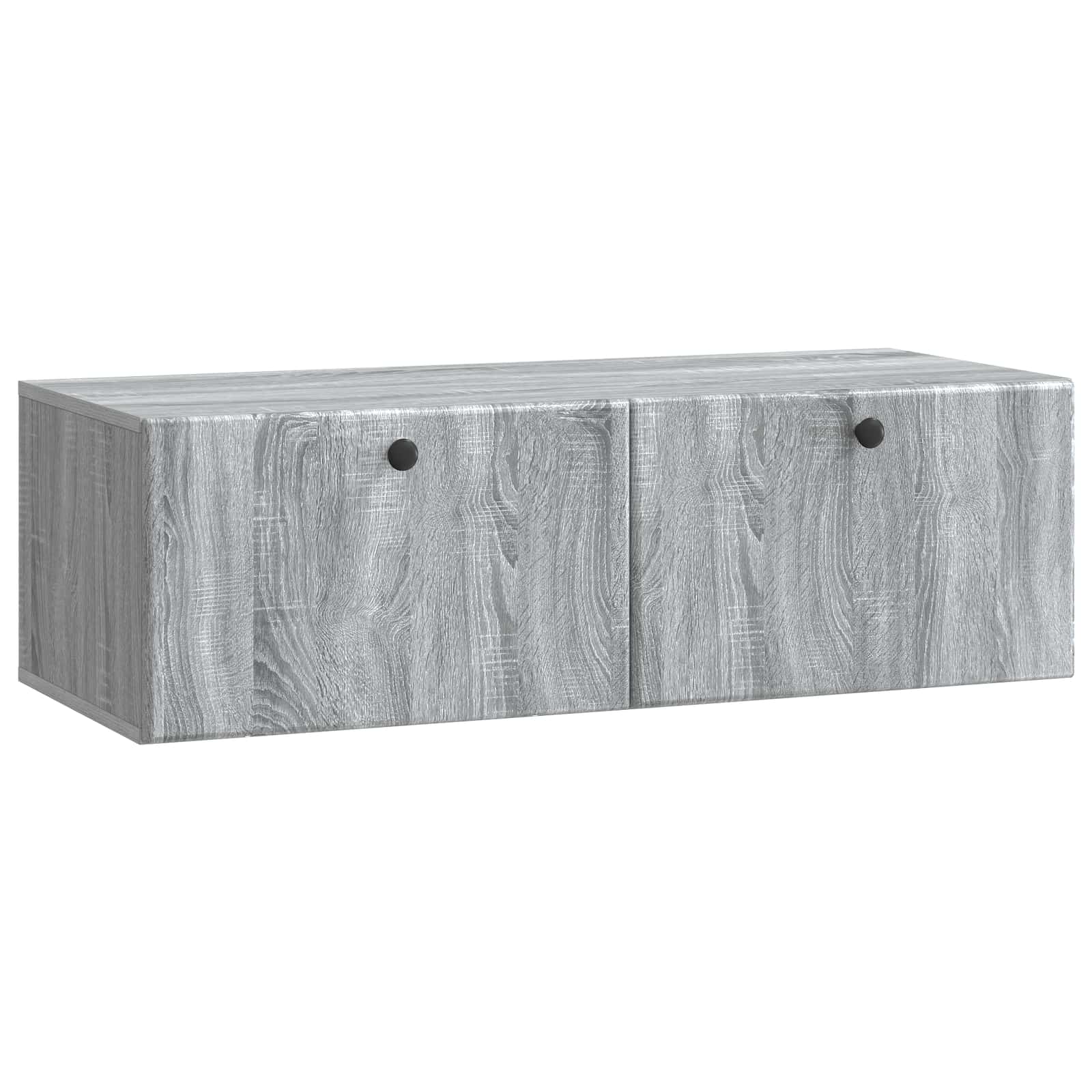 vidaXL Wandbeugel TV-kast Zwart 59,5 x 41 x 30 cm Bewerkt hout