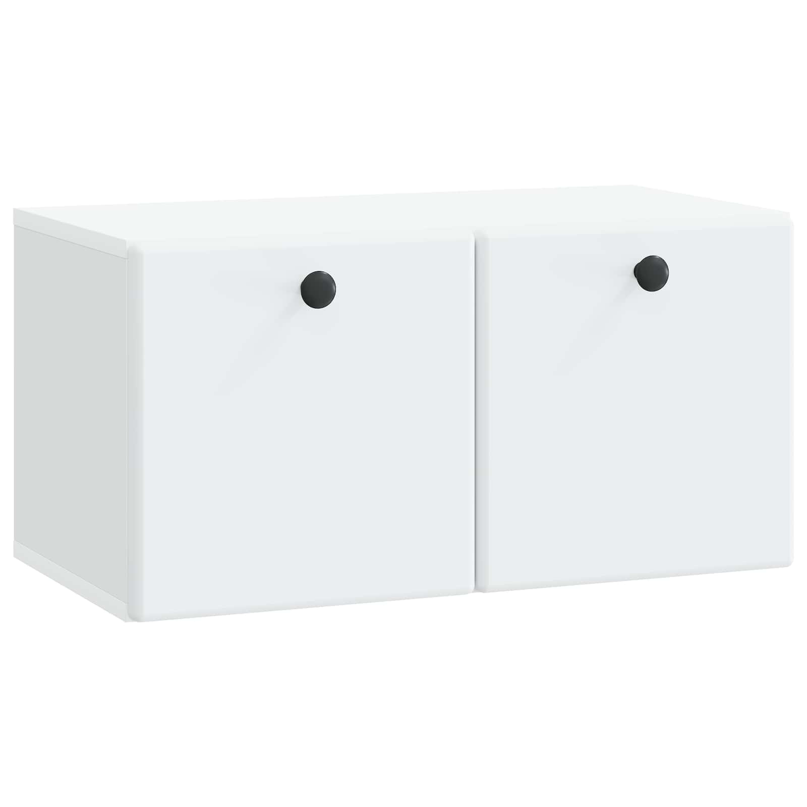 vidaXL Wandbeugel TV-kast Zwart 59,5 x 41 x 30 cm Bewerkt hout