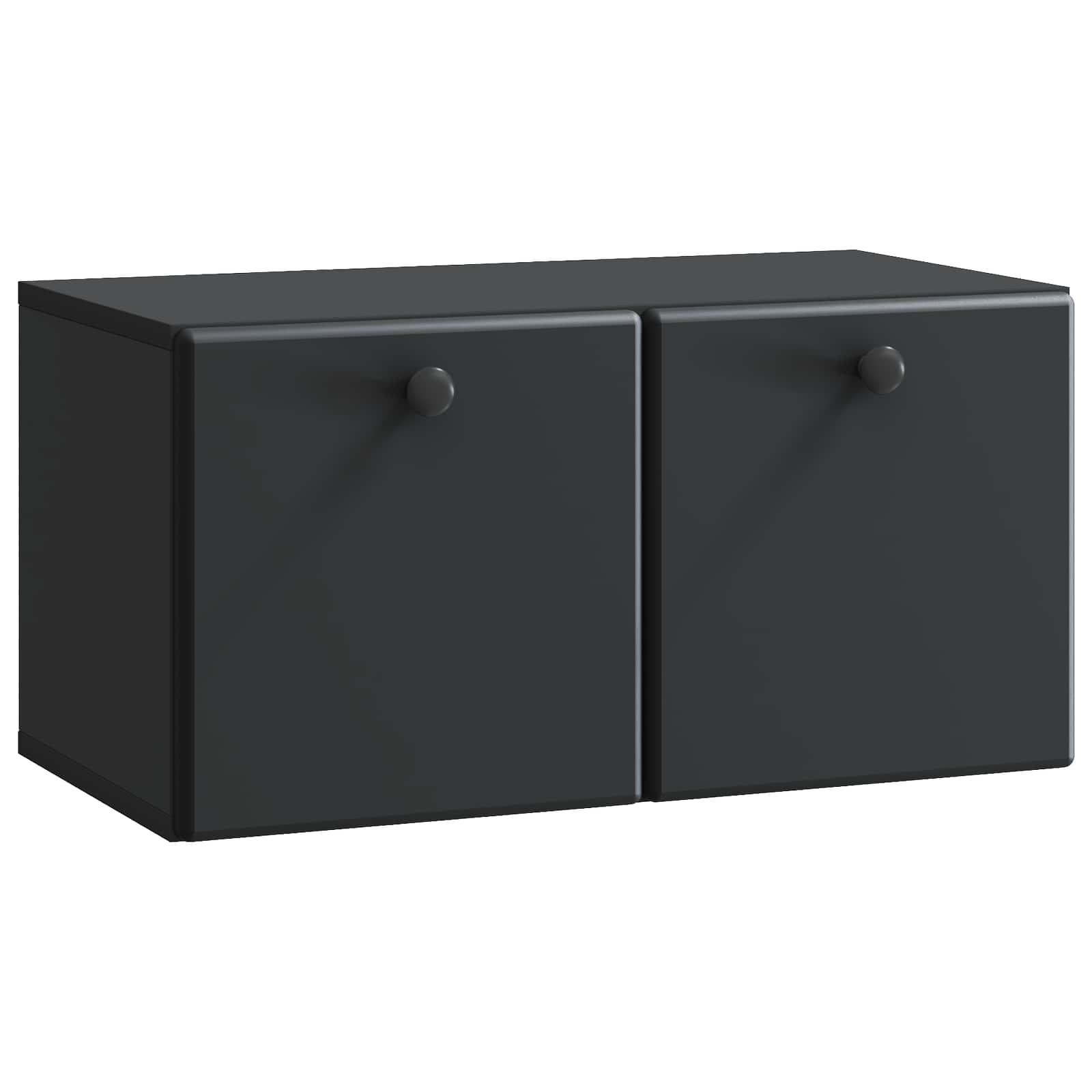 vidaXL Wandbeugel TV-kast Zwart 59,5 x 41 x 30 cm Bewerkt hout