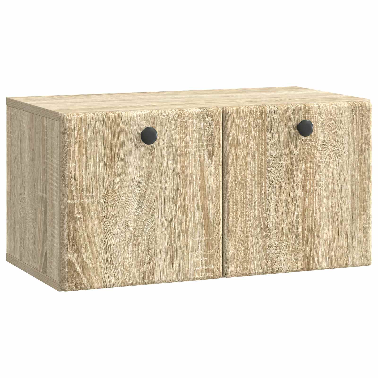 vidaXL Wandbeugel TV-kast Zwart 59,5 x 41 x 30 cm Bewerkt hout