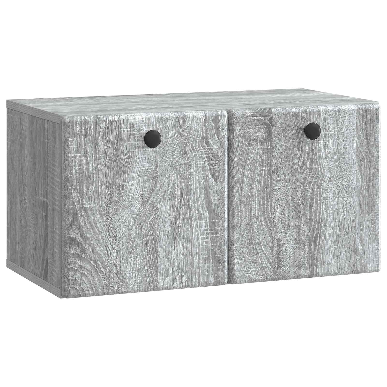 vidaXL Wandbeugel TV-kast Zwart 59,5 x 41 x 30 cm Bewerkt hout