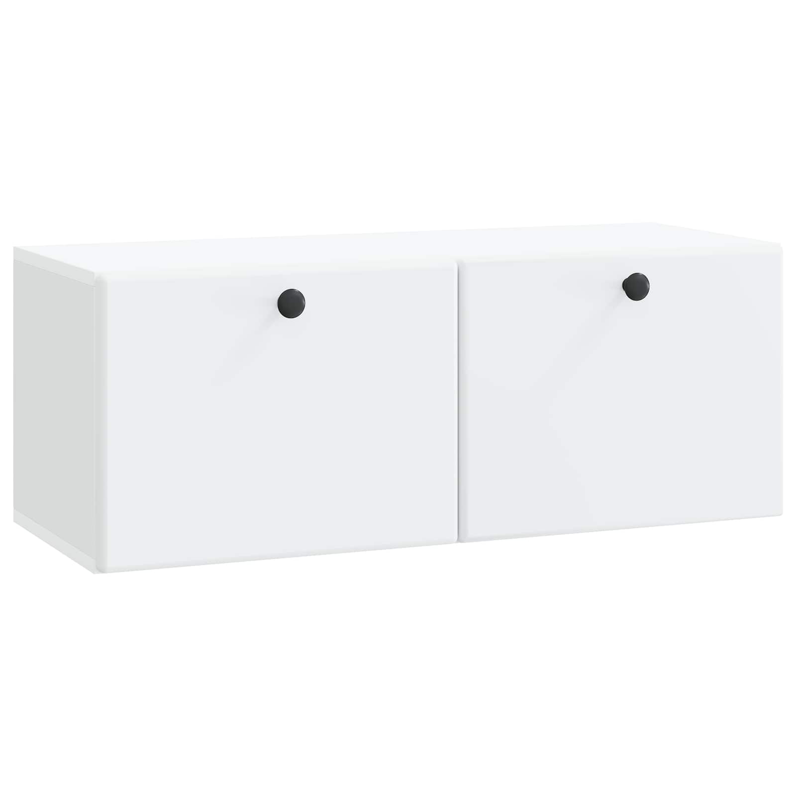 vidaXL Wandbeugel TV-kast Zwart 59,5 x 41 x 30 cm Bewerkt hout
