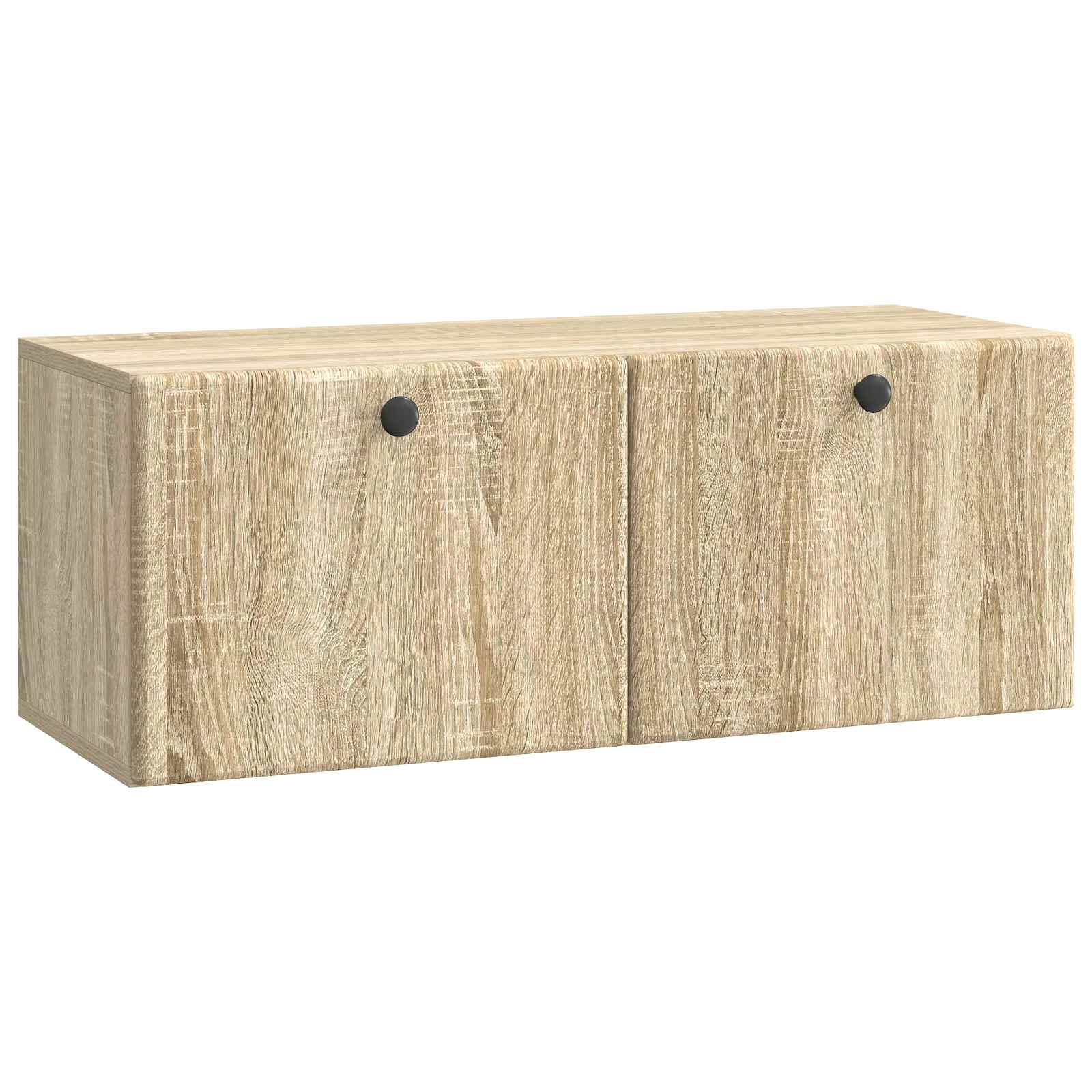 vidaXL Wandbeugel TV-kast Zwart 59,5 x 41 x 30 cm Bewerkt hout