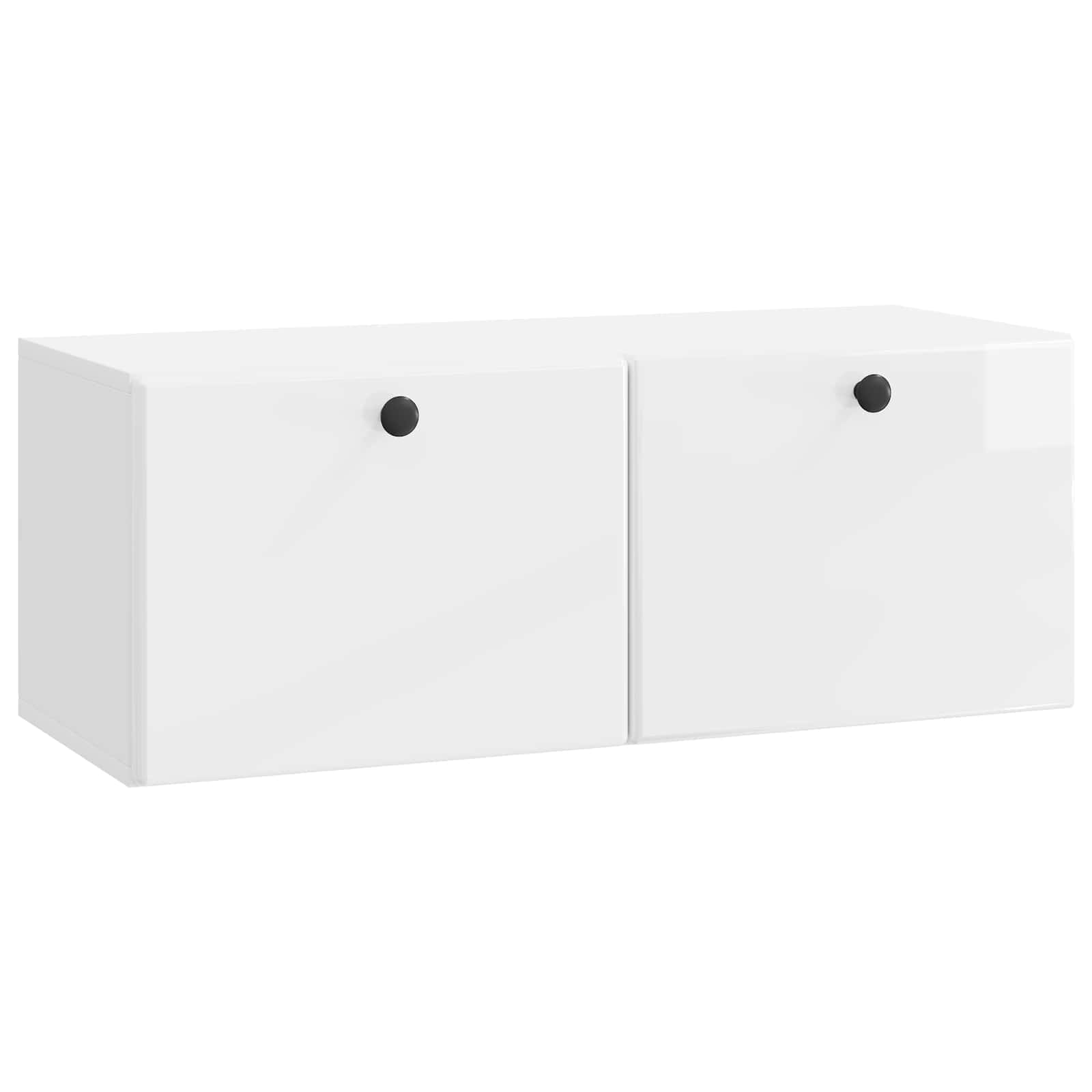 vidaXL Wandbeugel TV-kast Zwart 59,5 x 41 x 30 cm Bewerkt hout