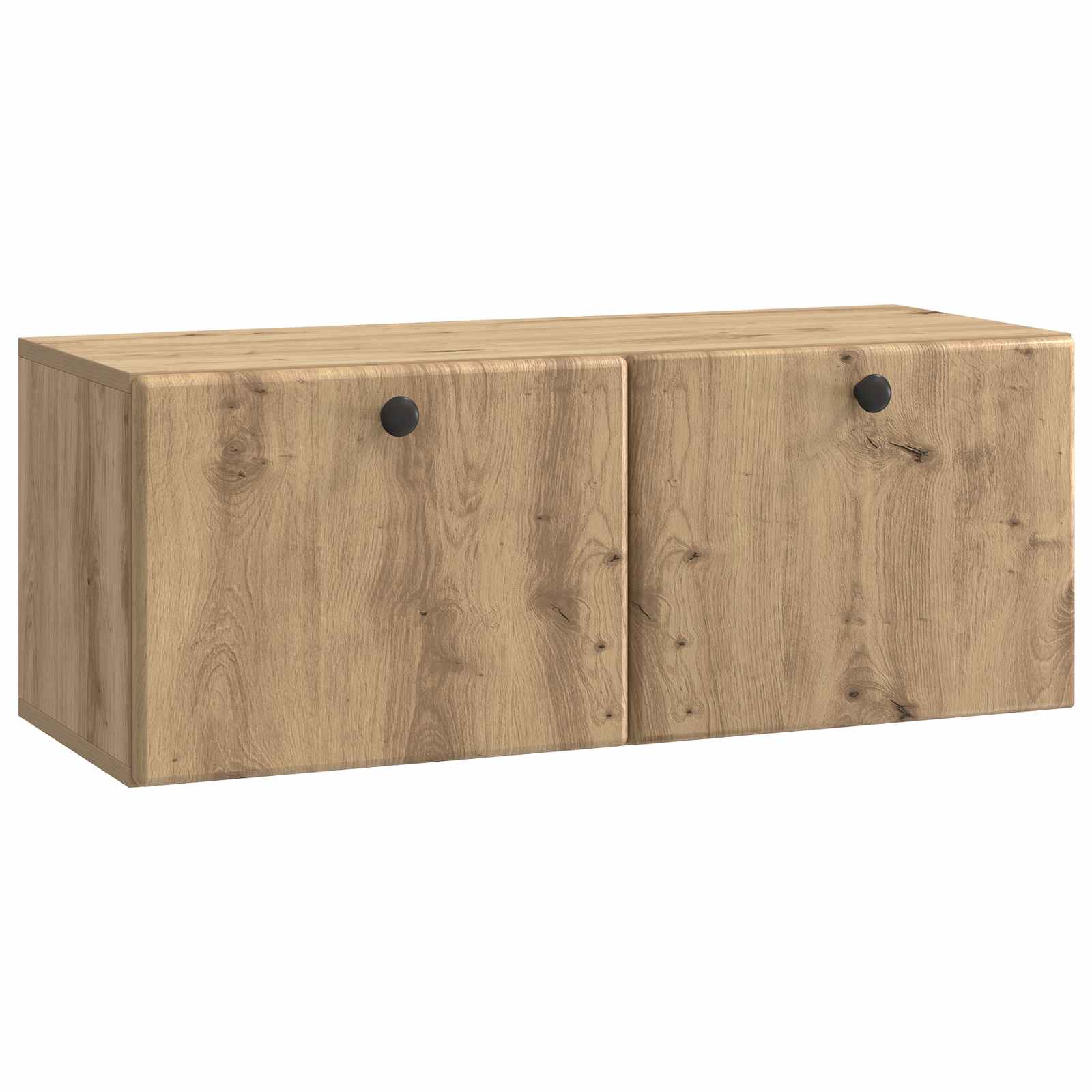 vidaXL Wandbeugel TV-kast Zwart 59,5 x 41 x 30 cm Bewerkt hout