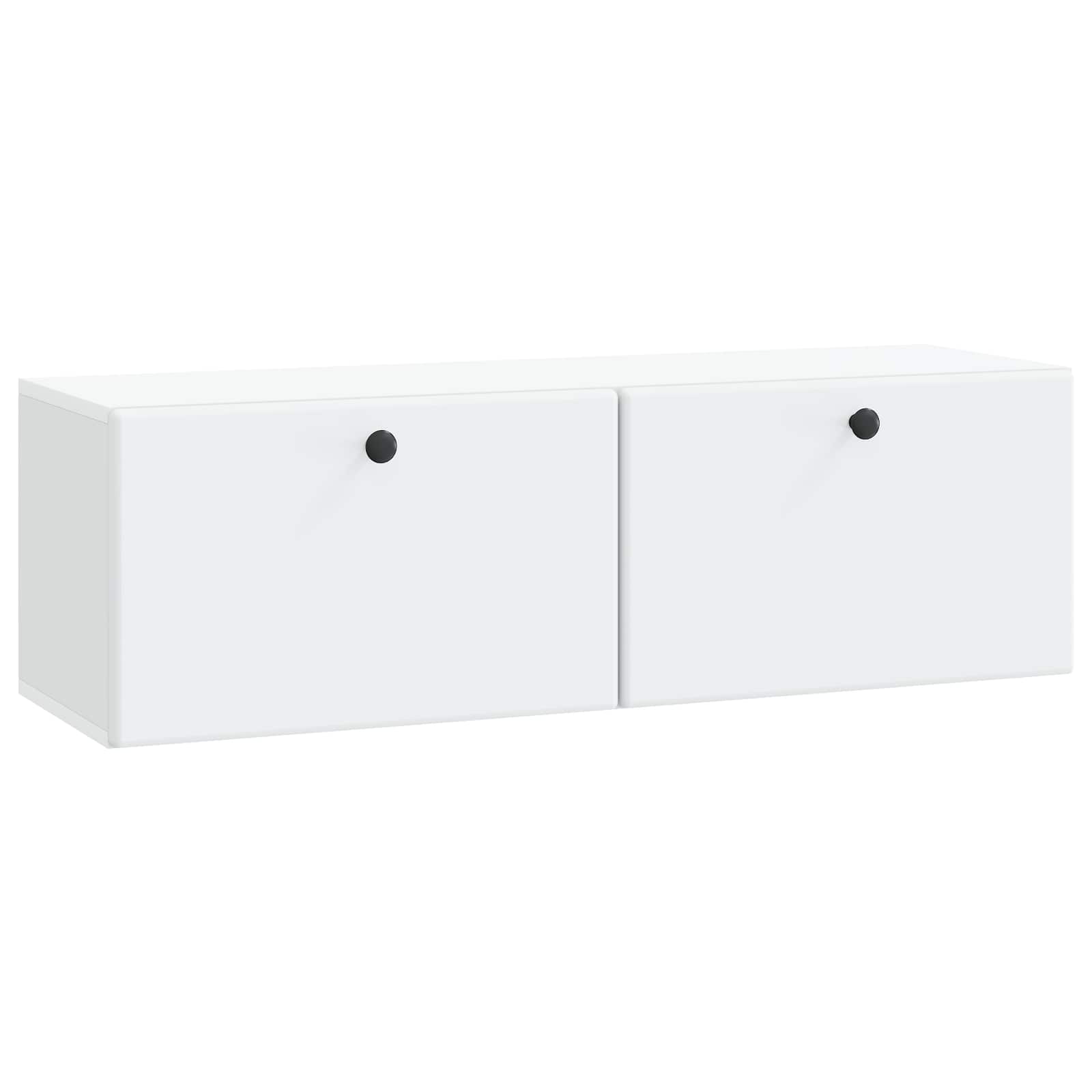 vidaXL Wandbeugel TV-kast Zwart 59,5 x 41 x 30 cm Bewerkt hout