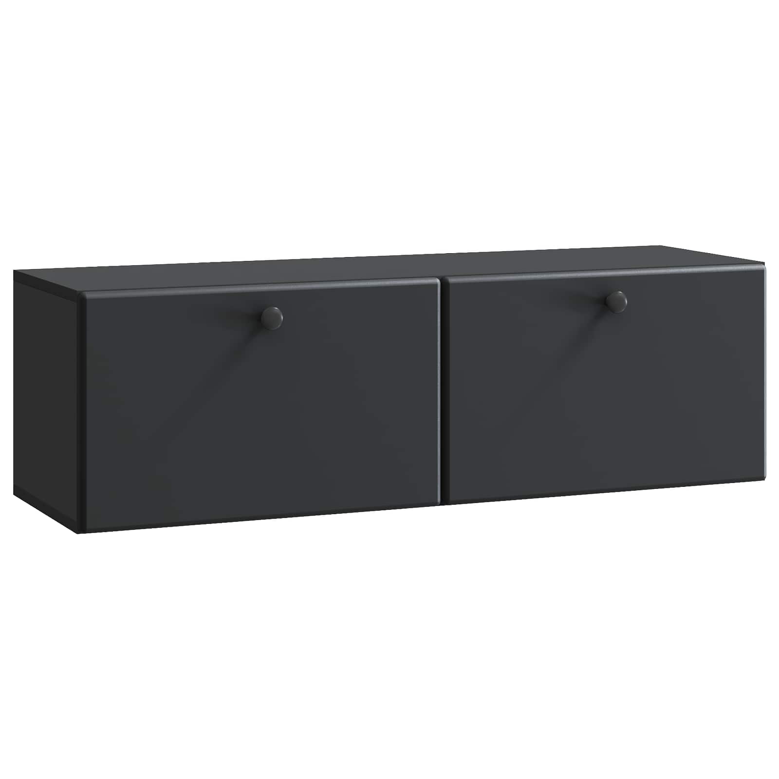 vidaXL Wandbeugel TV-kast Zwart 59,5 x 41 x 30 cm Bewerkt hout