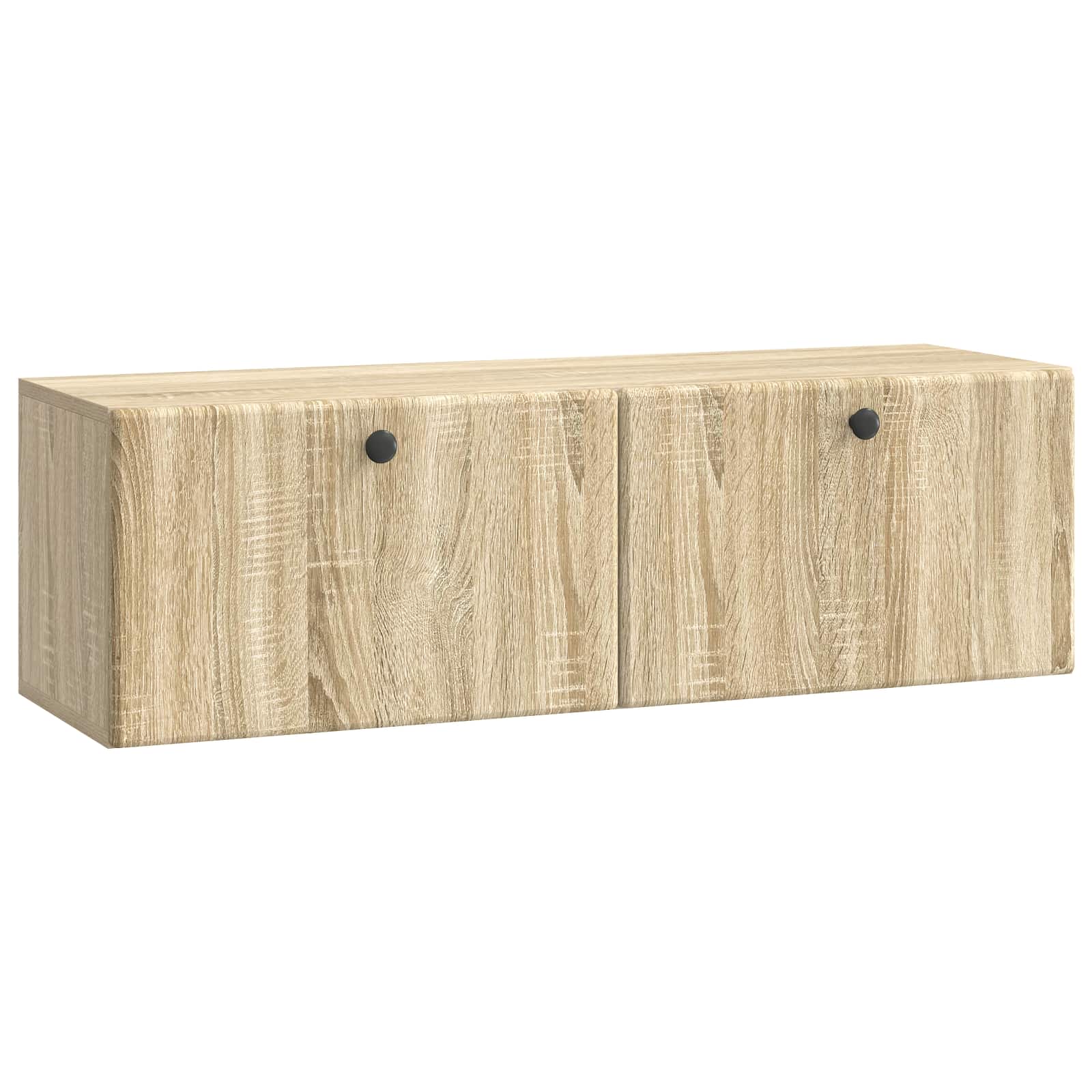 vidaXL Wandbeugel TV-kast Zwart 59,5 x 41 x 30 cm Bewerkt hout