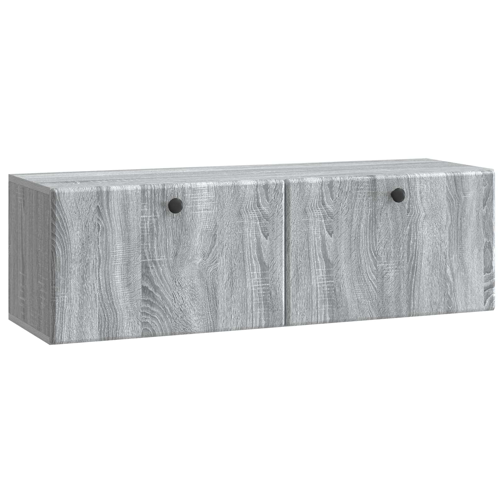 vidaXL Wandbeugel TV-kast Zwart 59,5 x 41 x 30 cm Bewerkt hout