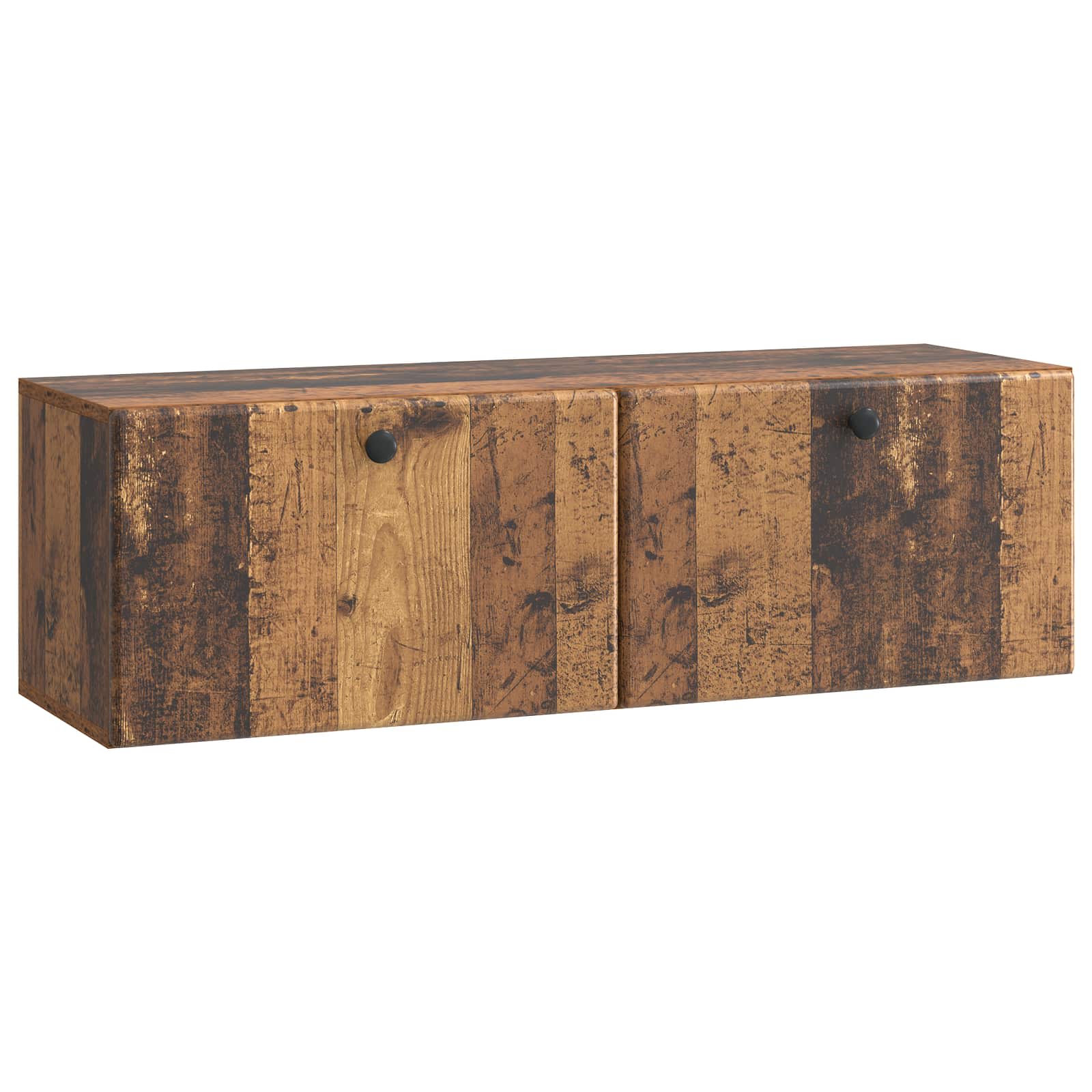 vidaXL Wandbeugel TV-kast Zwart 59,5 x 41 x 30 cm Bewerkt hout