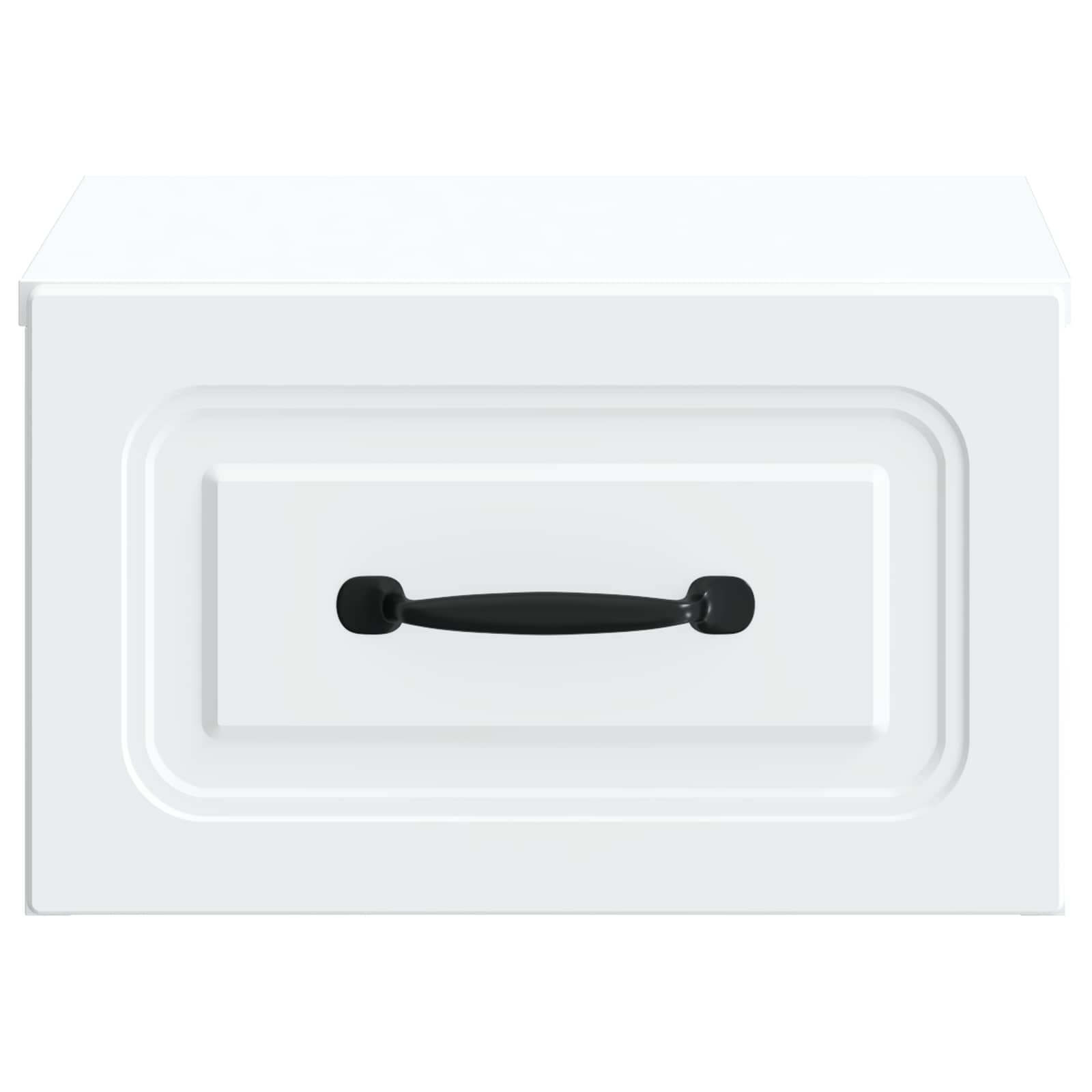 vidaXL Wandbeugel Bedkast met lade 2 pcs Oud hout 34,5 x 33 x 20 cm