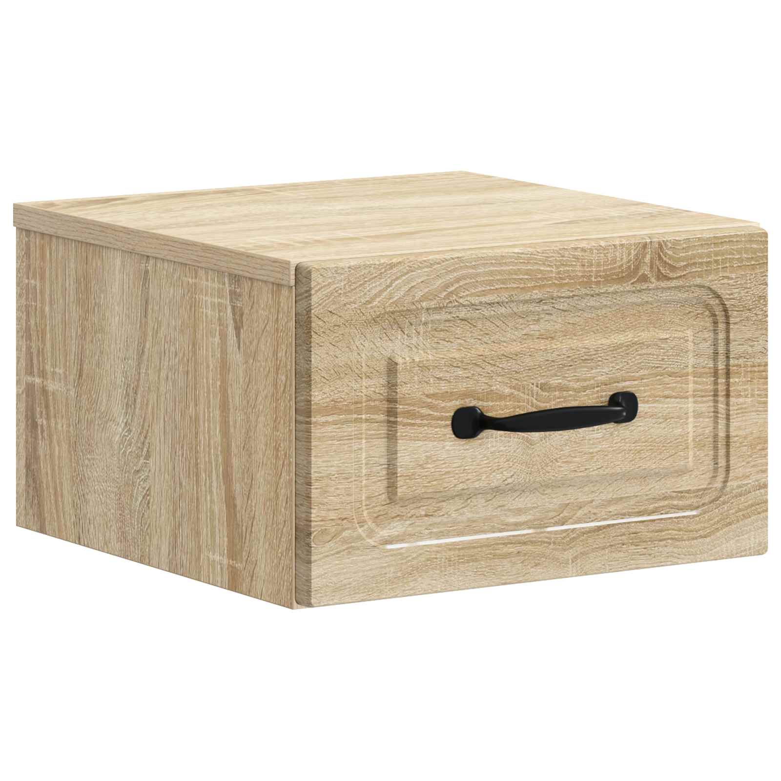 vidaXL Wandbeugel Bedkast met lade 2 pcs Oud hout 34,5 x 33 x 20 cm