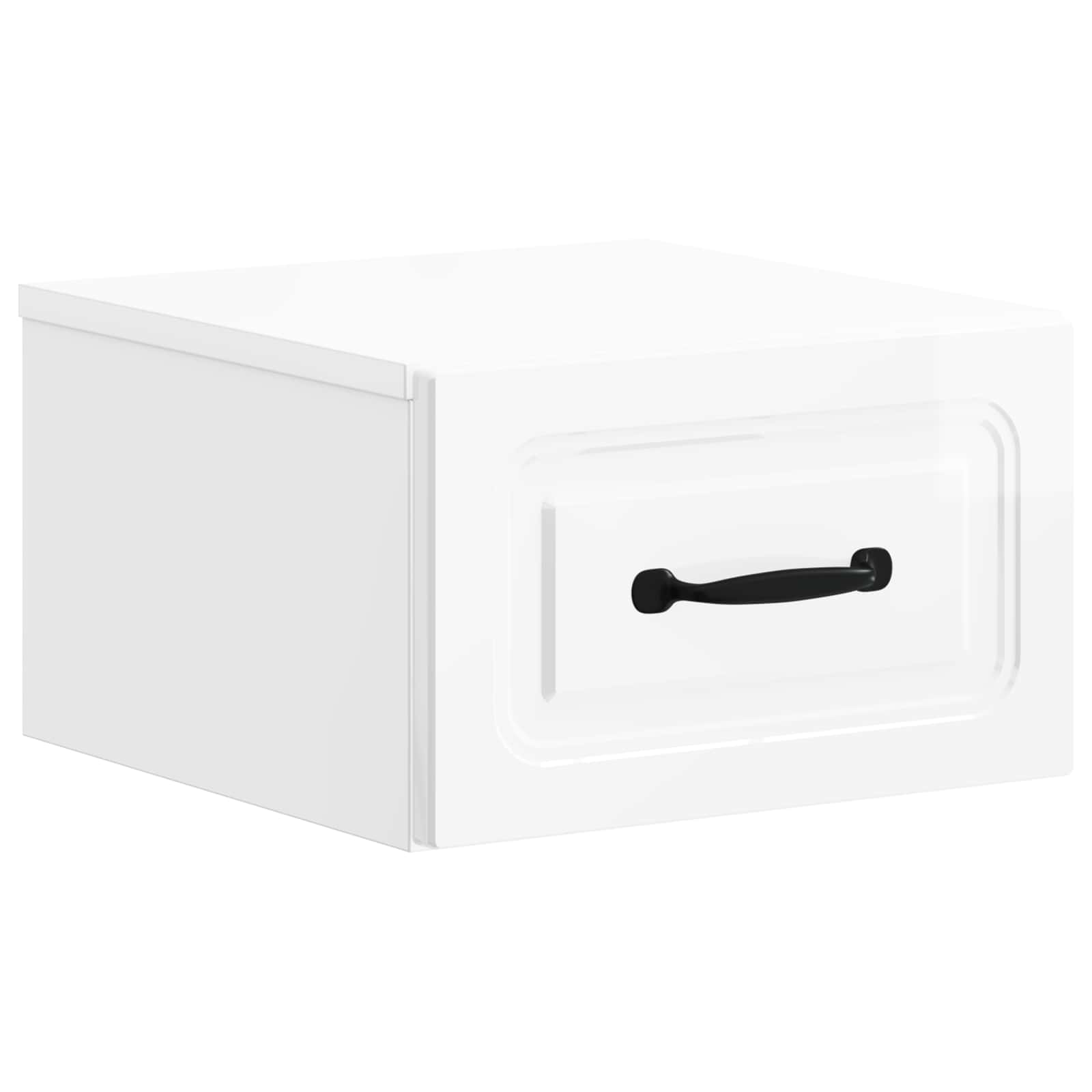 vidaXL Wandbeugel Bedkast met lade 2 pcs Oud hout 34,5 x 33 x 20 cm