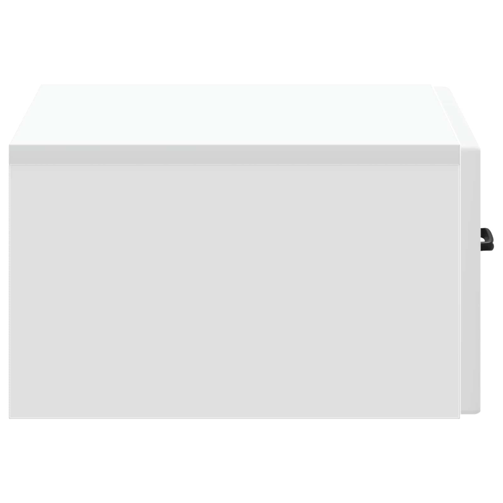 vidaXL Wandbeugel Bedkast 2 pcs Wit 49 x 34,5 x 20 cm Bewerkt hout