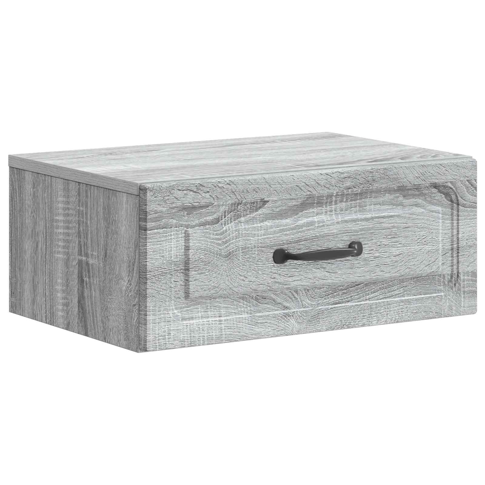 vidaXL Wandbeugel Bedkast 2 pcs Wit 49 x 34,5 x 20 cm Bewerkt hout