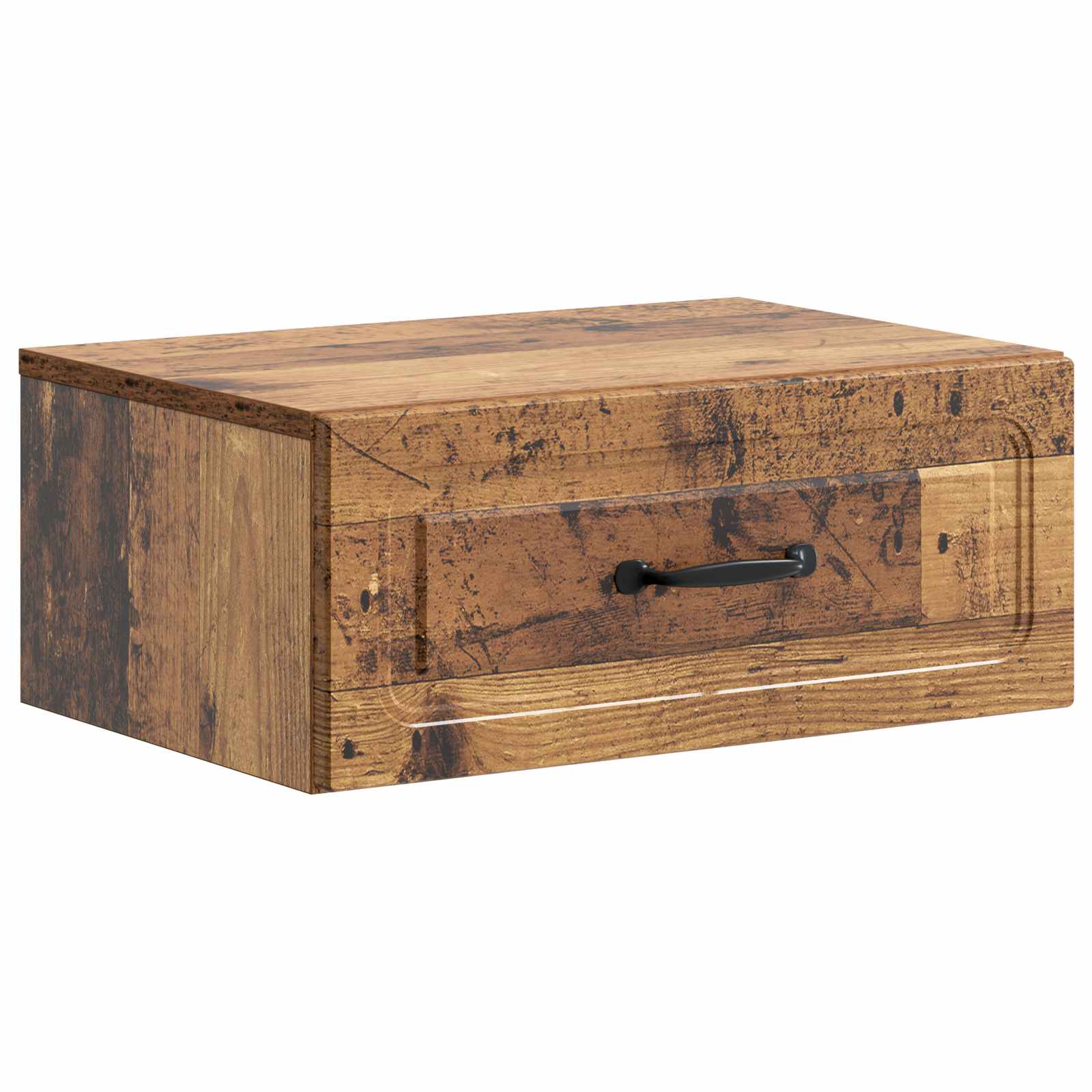 vidaXL Wandbeugel Bedkast 2 pcs Wit 49 x 34,5 x 20 cm Bewerkt hout