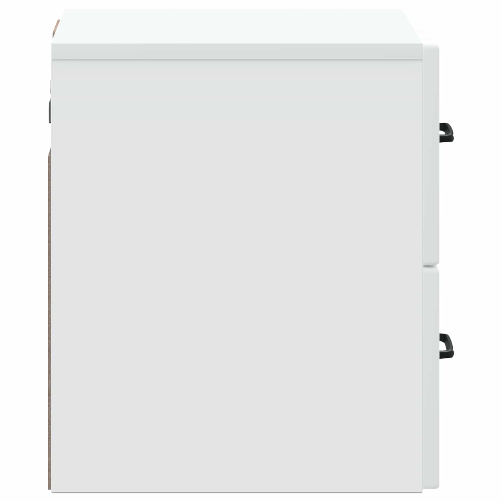 vidaXL Wandbeugel Bedkast 2 pcs Wit 34,5 x 33 x 40 cm Bewerkt hout