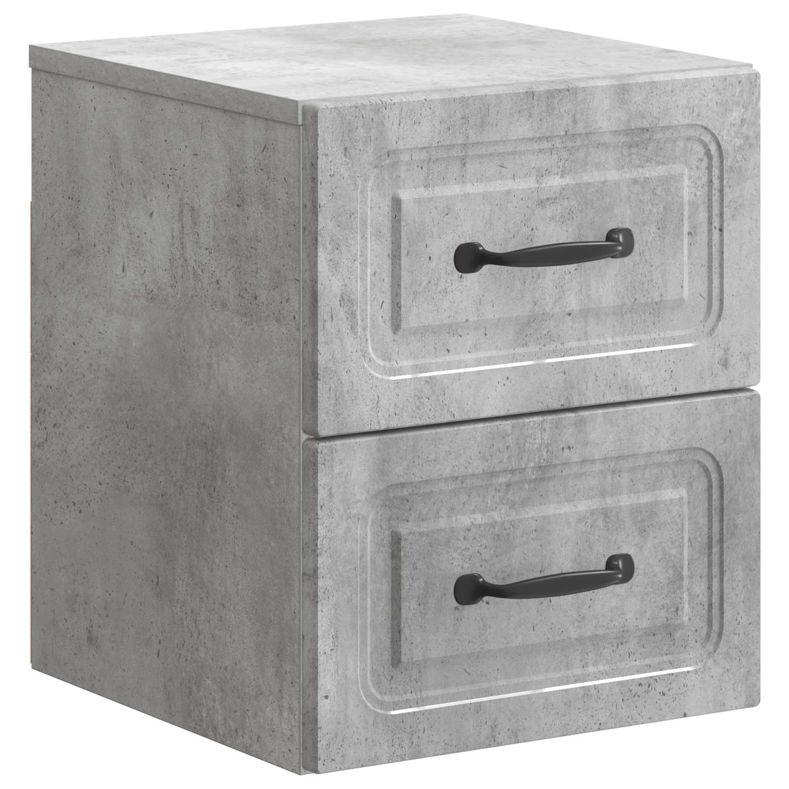 vidaXL Wandbeugel Bedkast 2 pcs Wit 34,5 x 33 x 40 cm Bewerkt hout