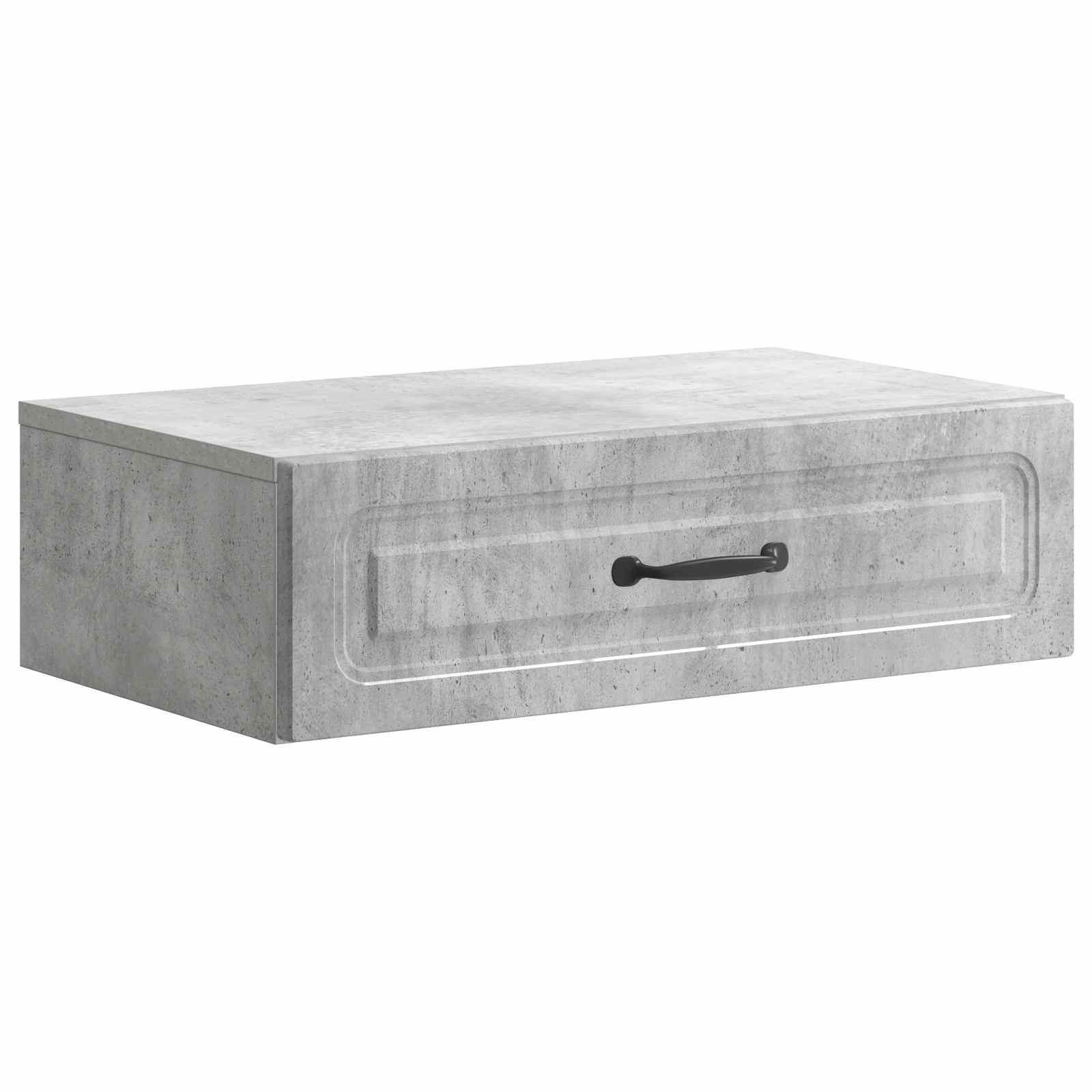 vidaXL Wandmontage Zijtafel Zwart 59 x 34,5 x 17 cm Bewerkt hout