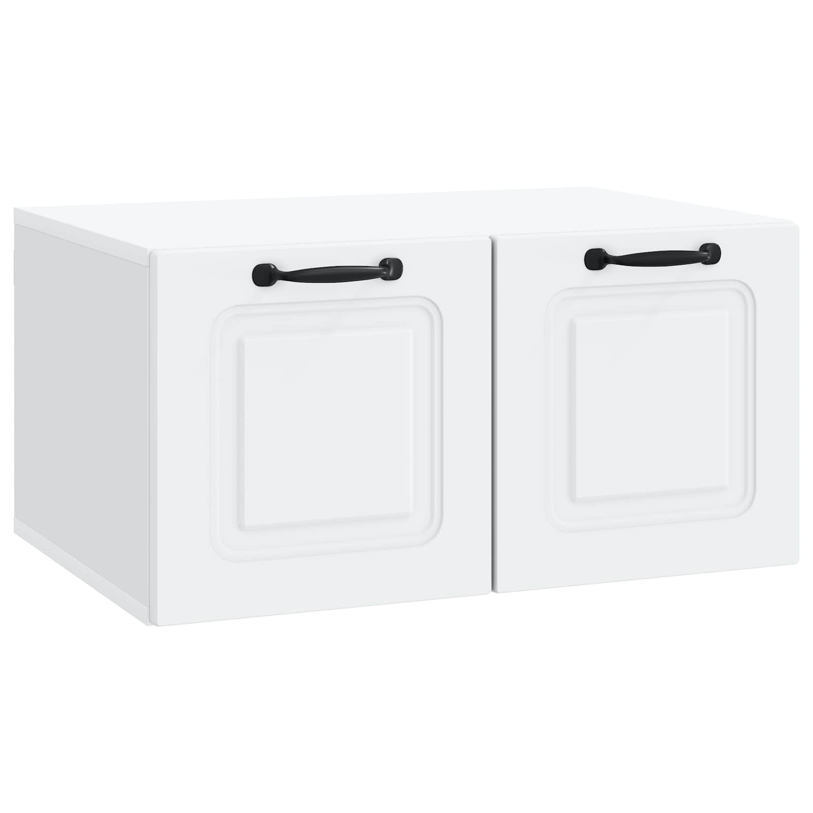 vidaXL Wandbeugel TV-kast Zwart 59,5 x 41 x 30 cm Bewerkt hout