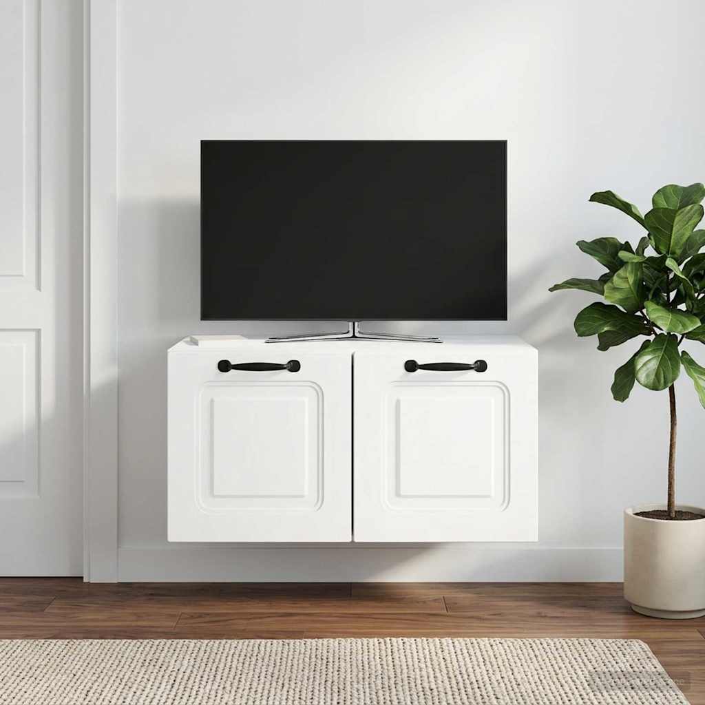 vidaXL Wandbeugel TV-kast Zwart 59,5 x 41 x 30 cm Bewerkt hout