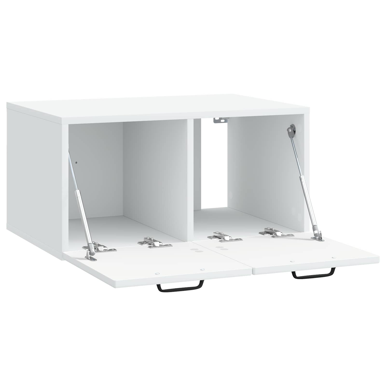 vidaXL Wandbeugel TV-kast Zwart 59,5 x 41 x 30 cm Bewerkt hout
