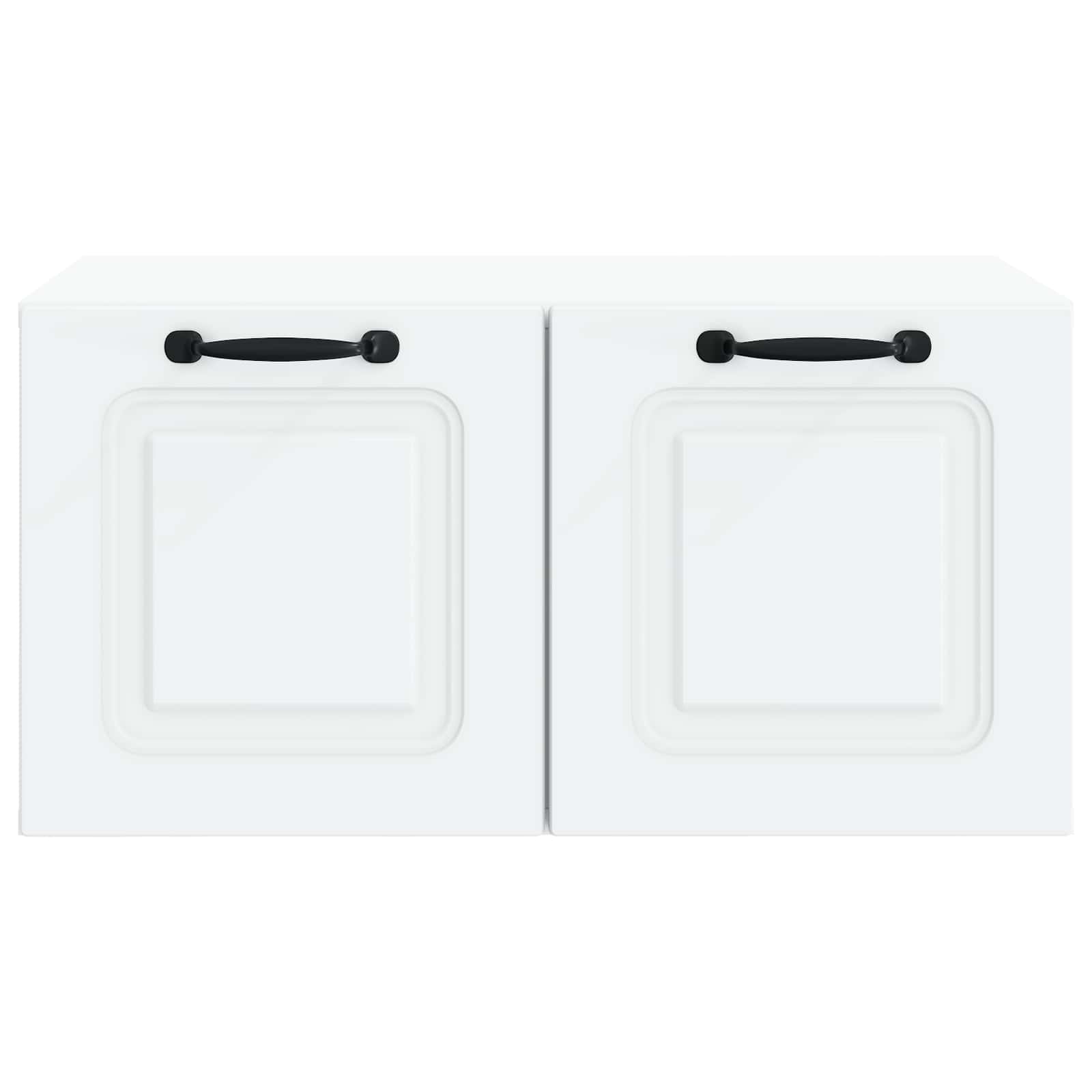 vidaXL Wandbeugel TV-kast Zwart 59,5 x 41 x 30 cm Bewerkt hout