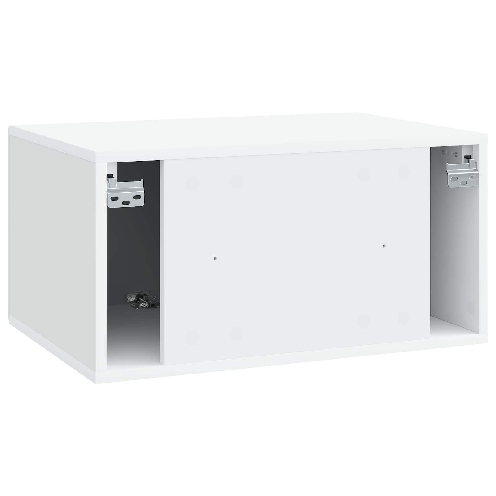 vidaXL Wandbeugel TV-kast Zwart 59,5 x 41 x 30 cm Bewerkt hout