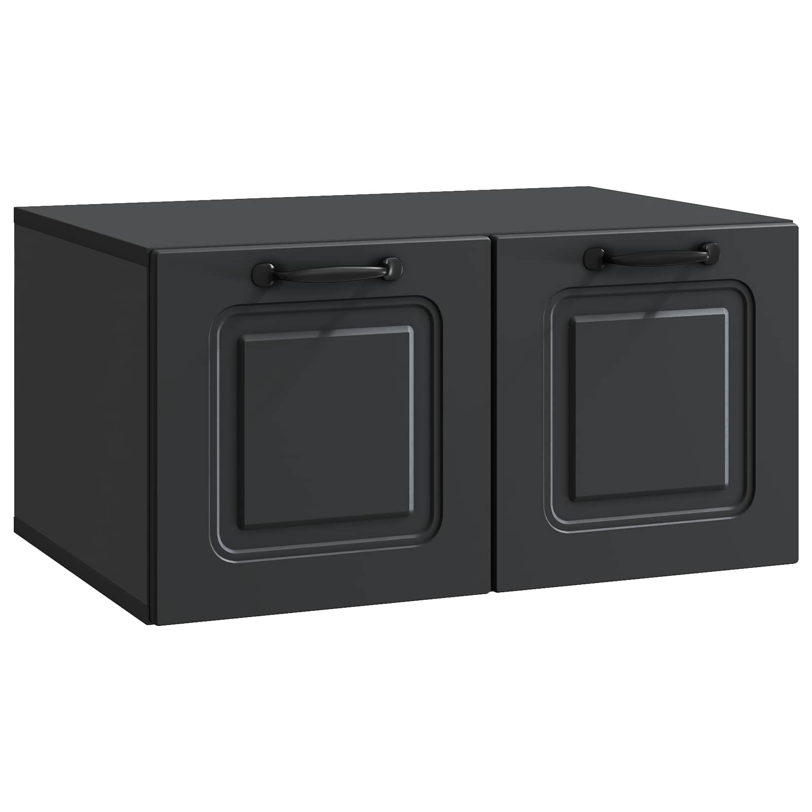 vidaXL Wandbeugel TV-kast Zwart 59,5 x 41 x 30 cm Bewerkt hout