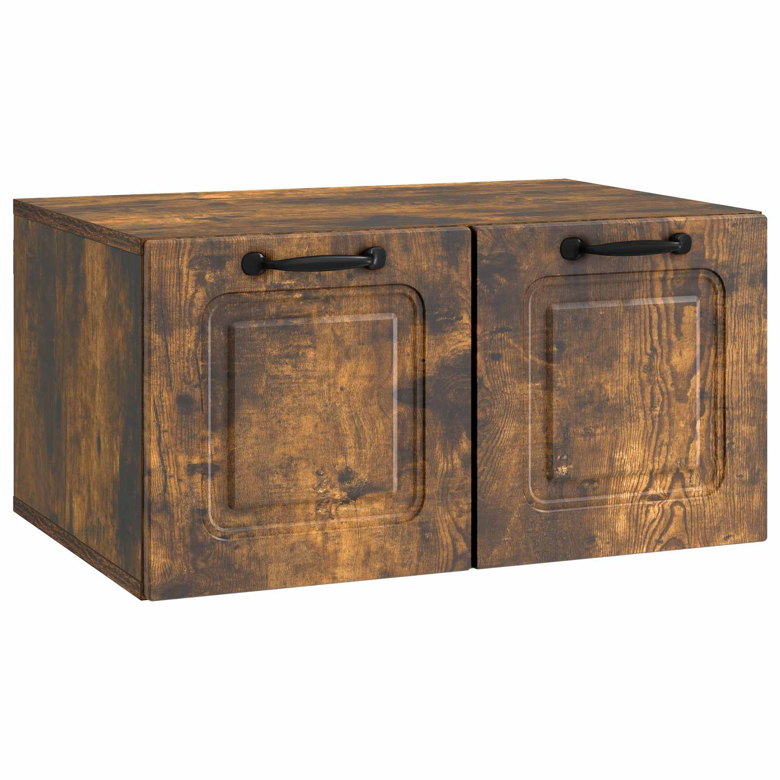 vidaXL Wandbeugel TV-kast Zwart 59,5 x 41 x 30 cm Bewerkt hout