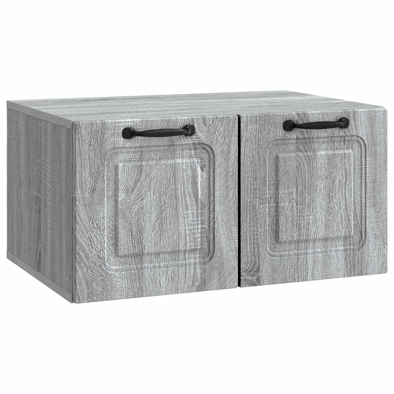 vidaXL Wandbeugel TV-kast Zwart 59,5 x 41 x 30 cm Bewerkt hout