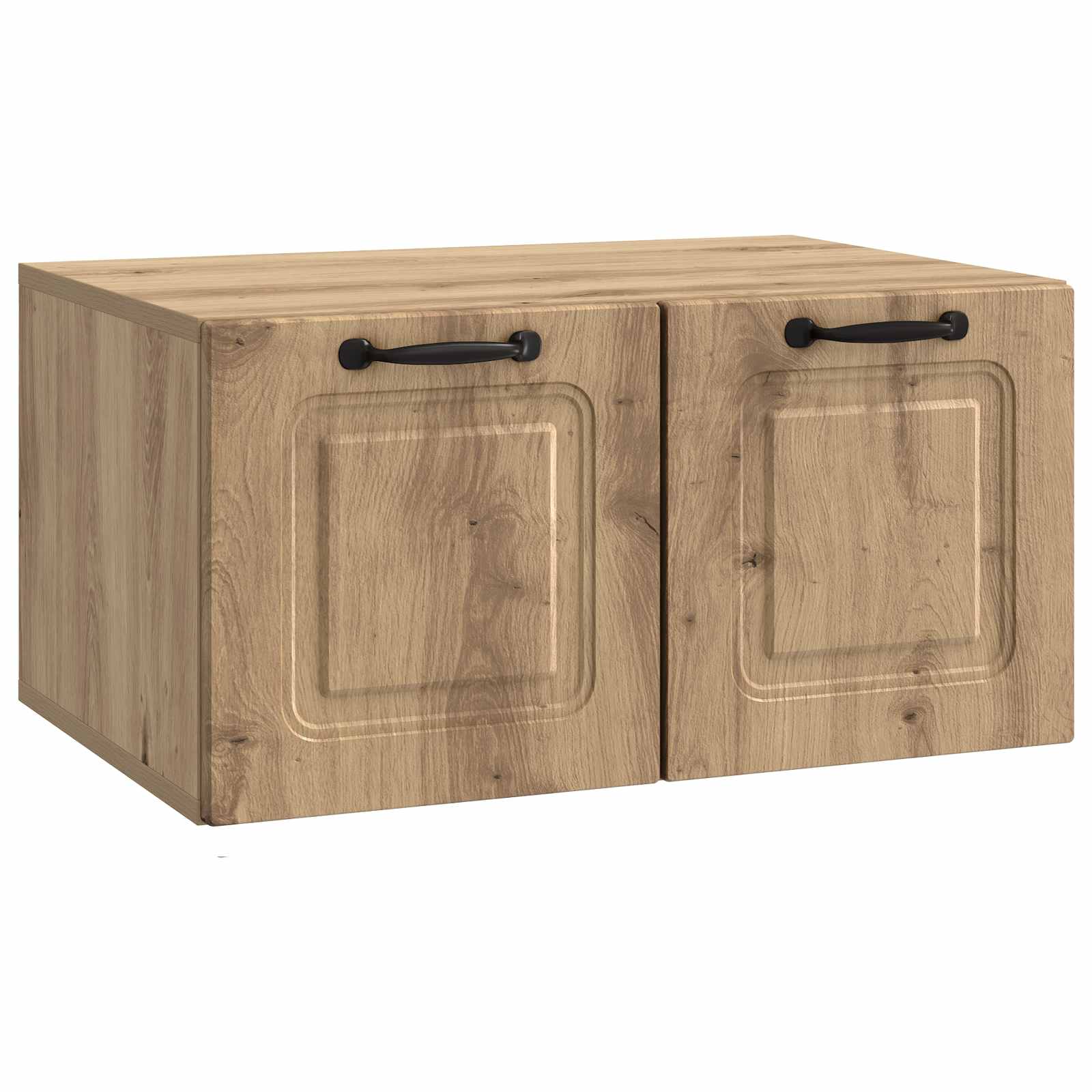 vidaXL Wandbeugel TV-kast Zwart 59,5 x 41 x 30 cm Bewerkt hout