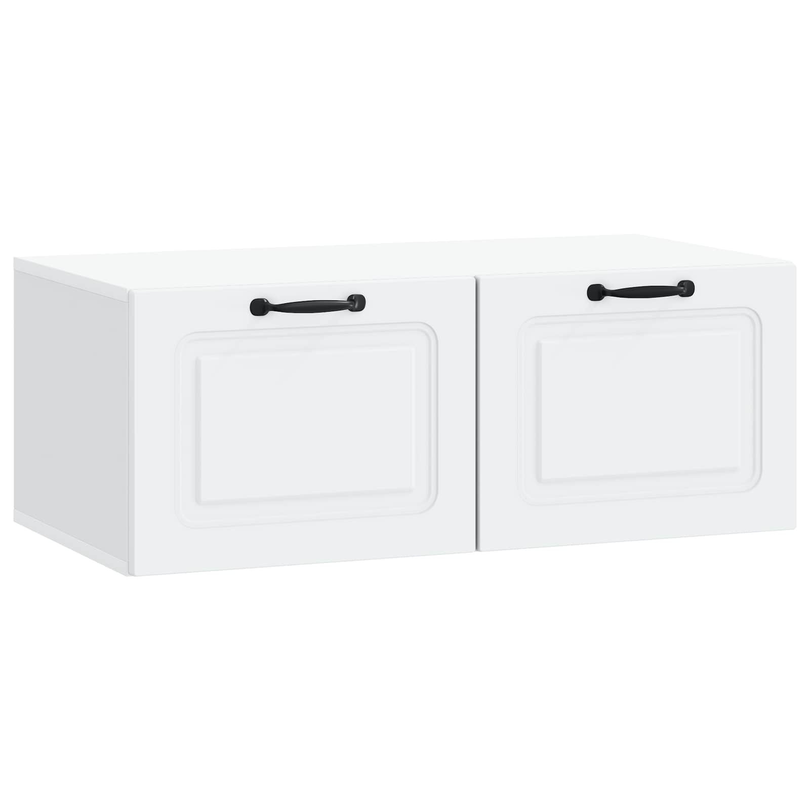 vidaXL Wandbeugel TV-kast Zwart 59,5 x 41 x 30 cm Bewerkt hout