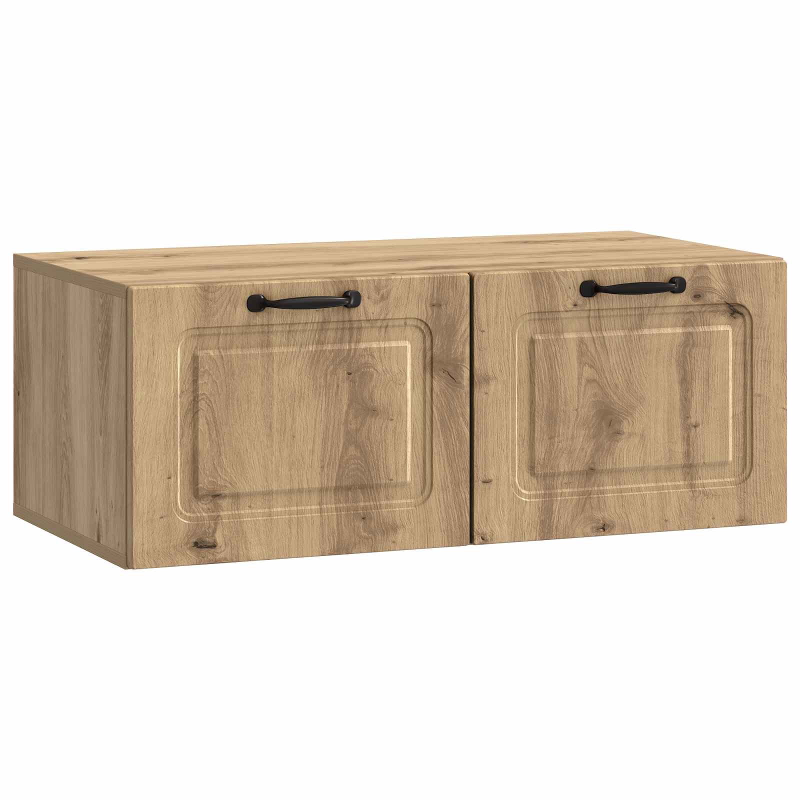 vidaXL Wandbeugel TV-kast Zwart 59,5 x 41 x 30 cm Bewerkt hout