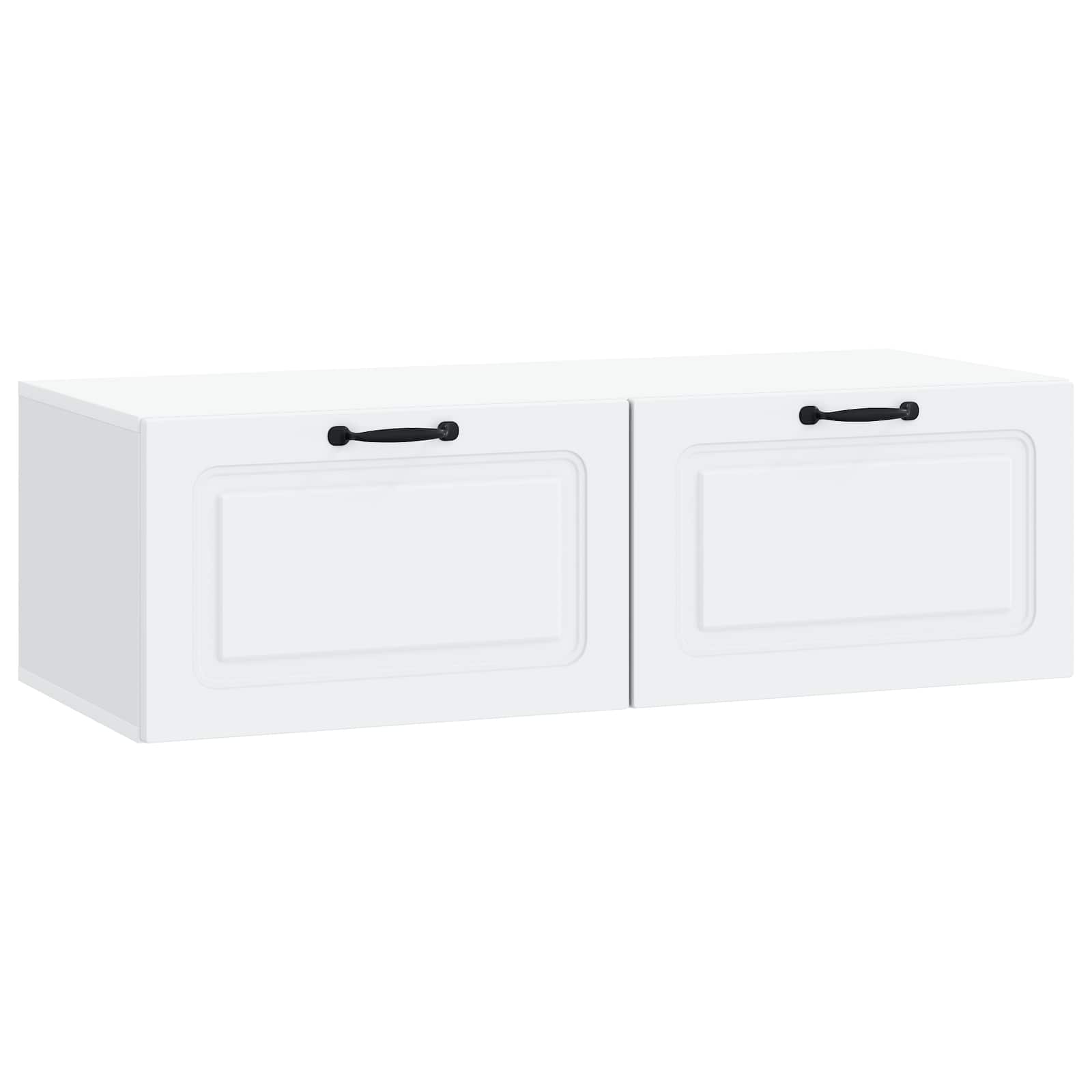 vidaXL Wandbeugel TV-kast Zwart 59,5 x 41 x 30 cm Bewerkt hout