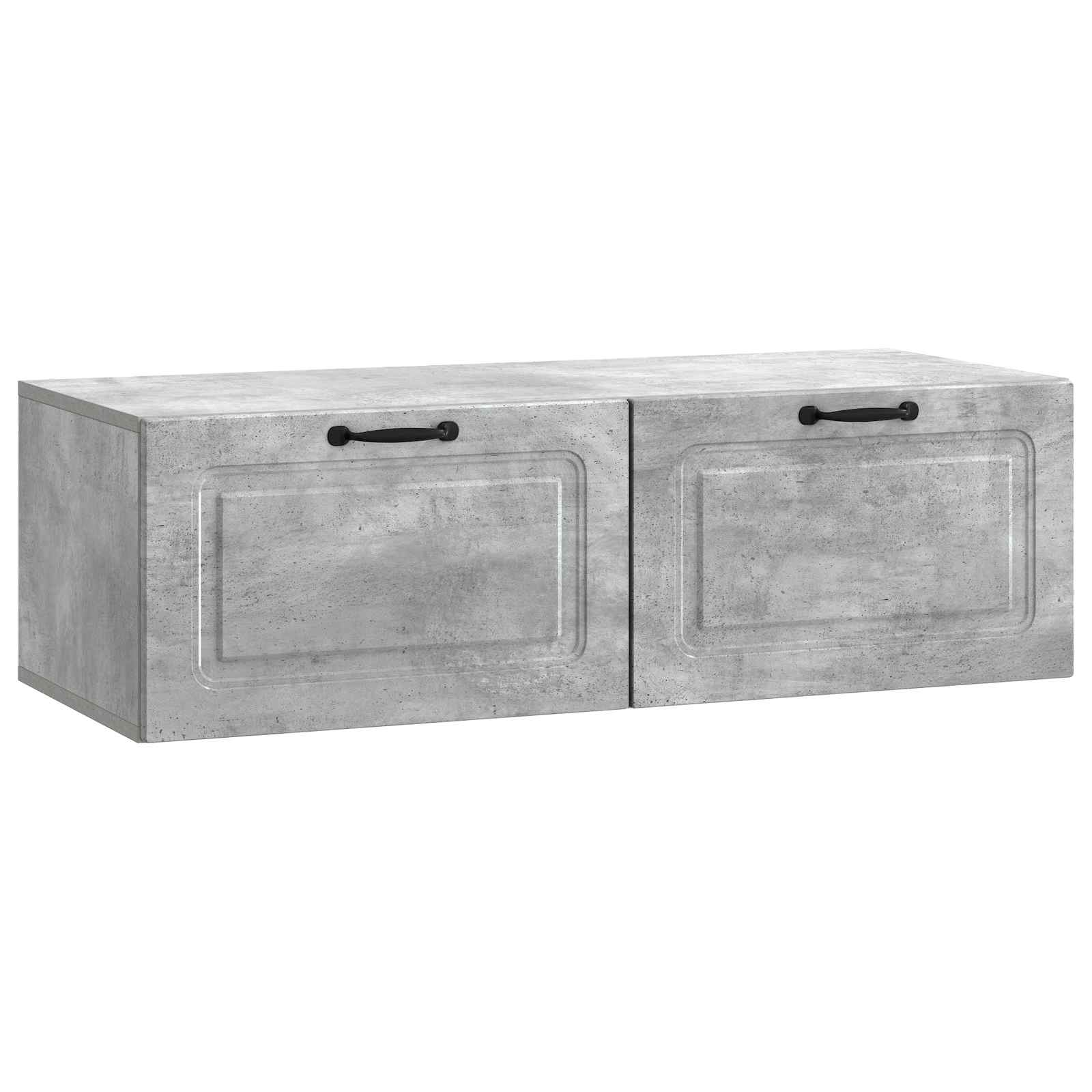 vidaXL Wandbeugel TV-kast Zwart 59,5 x 41 x 30 cm Bewerkt hout