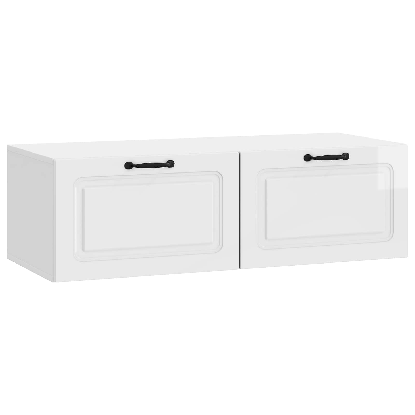 vidaXL Wandbeugel TV-kast Zwart 59,5 x 41 x 30 cm Bewerkt hout