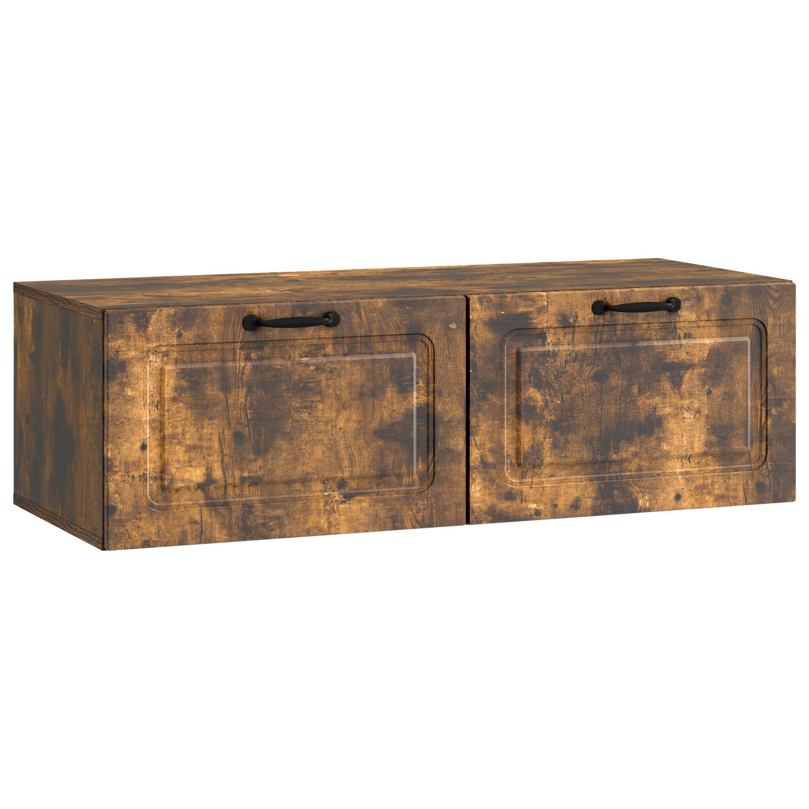 vidaXL Wandbeugel TV-kast Zwart 59,5 x 41 x 30 cm Bewerkt hout