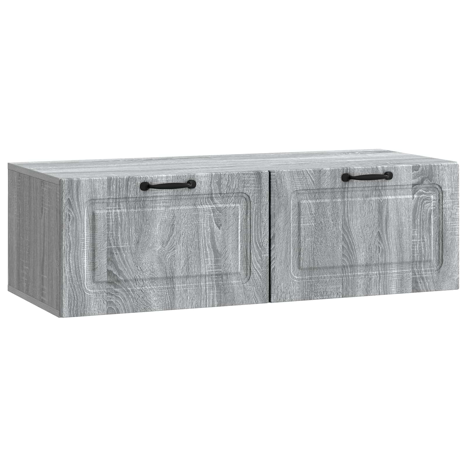 vidaXL Wandbeugel TV-kast Zwart 59,5 x 41 x 30 cm Bewerkt hout