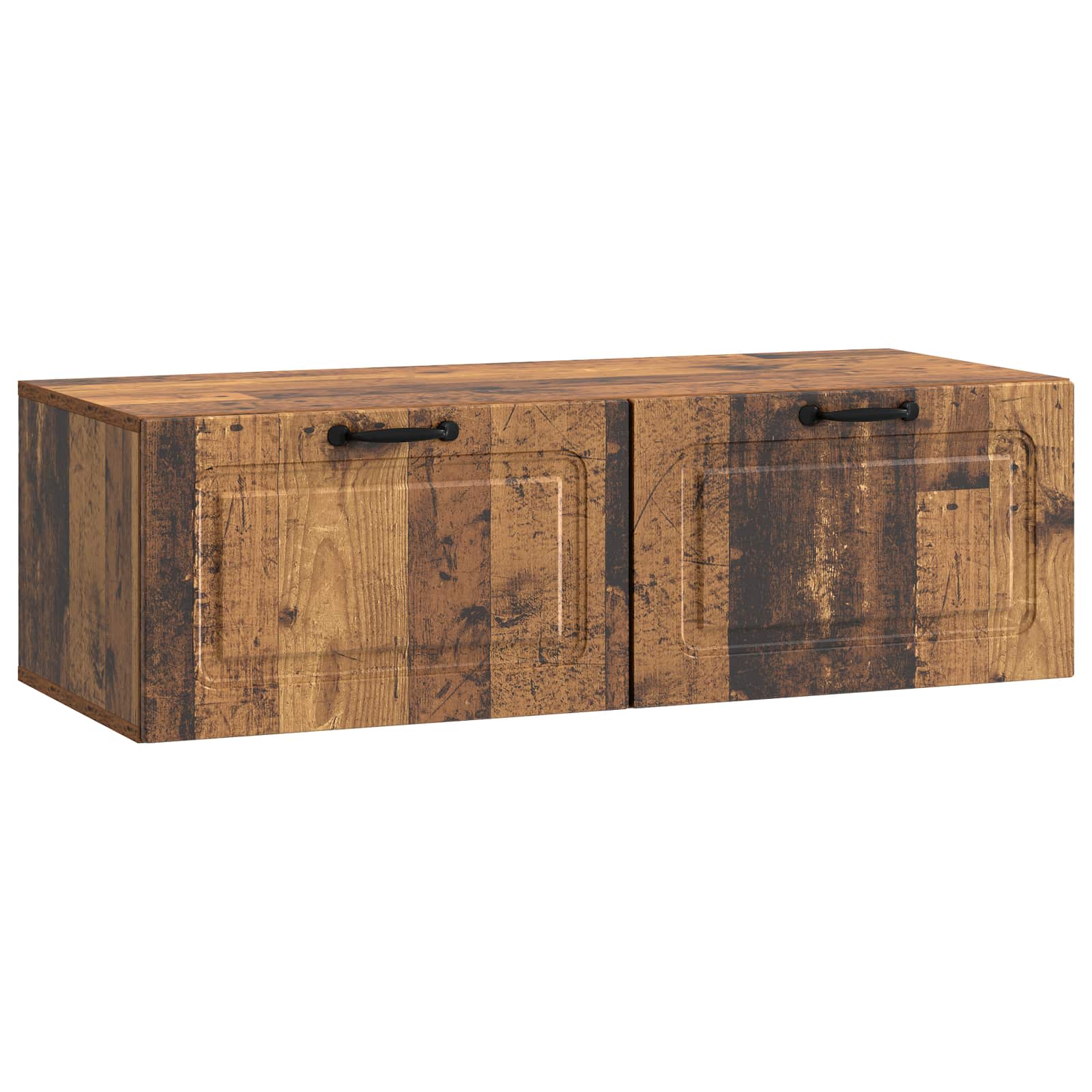 vidaXL Wandbeugel TV-kast Zwart 59,5 x 41 x 30 cm Bewerkt hout